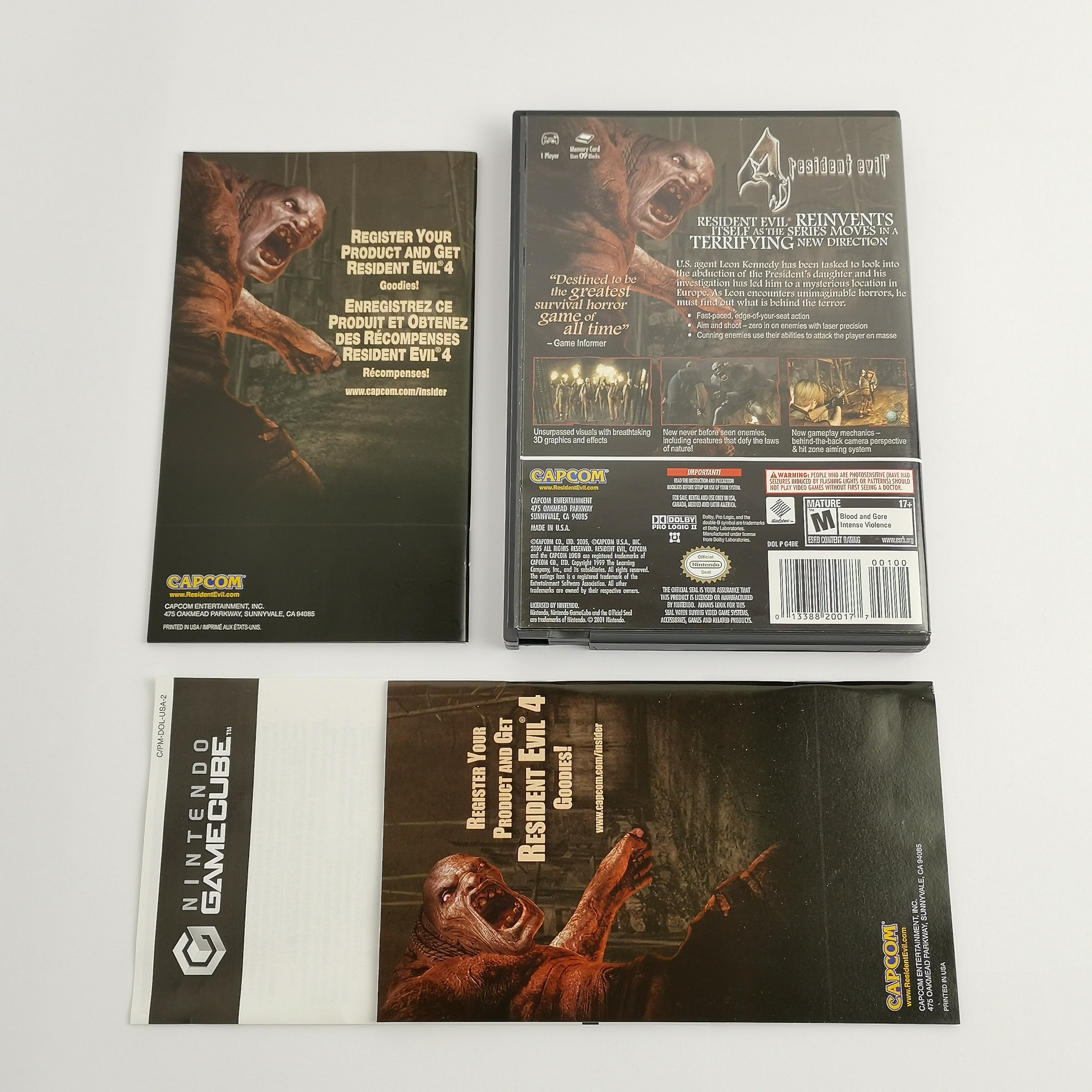 Nintendo Gamecube Spiel : Resident Evil 4 | US-Version - OVP - Capcom - USK18