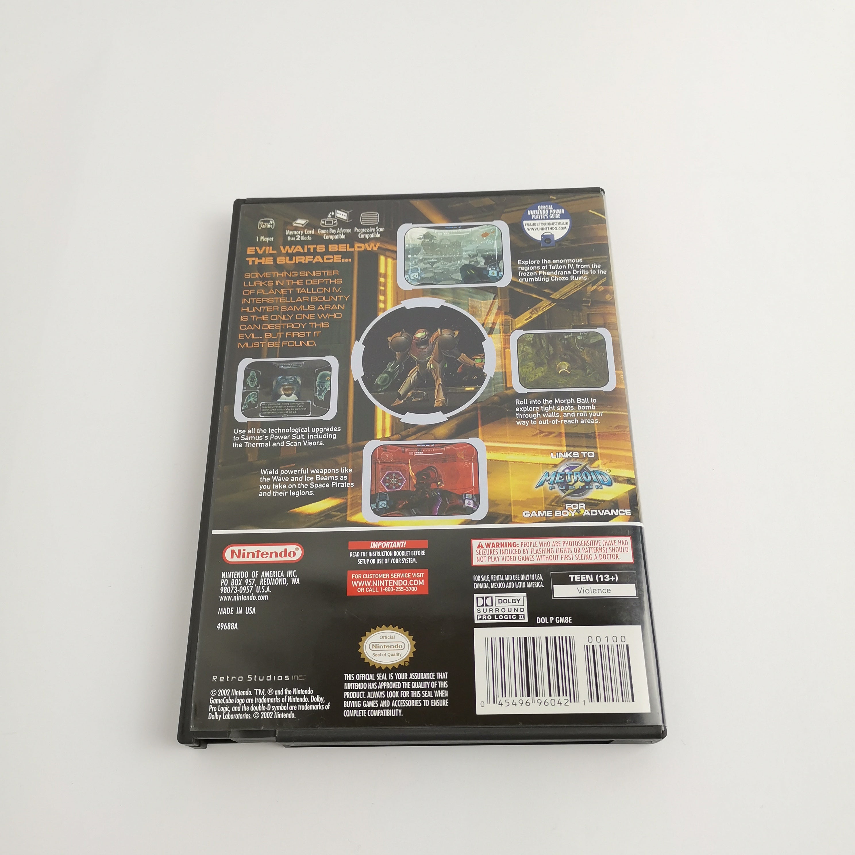 Nintendo Gamecube Spiel : Metroid Prime + Official Strategy Guide | US-Version