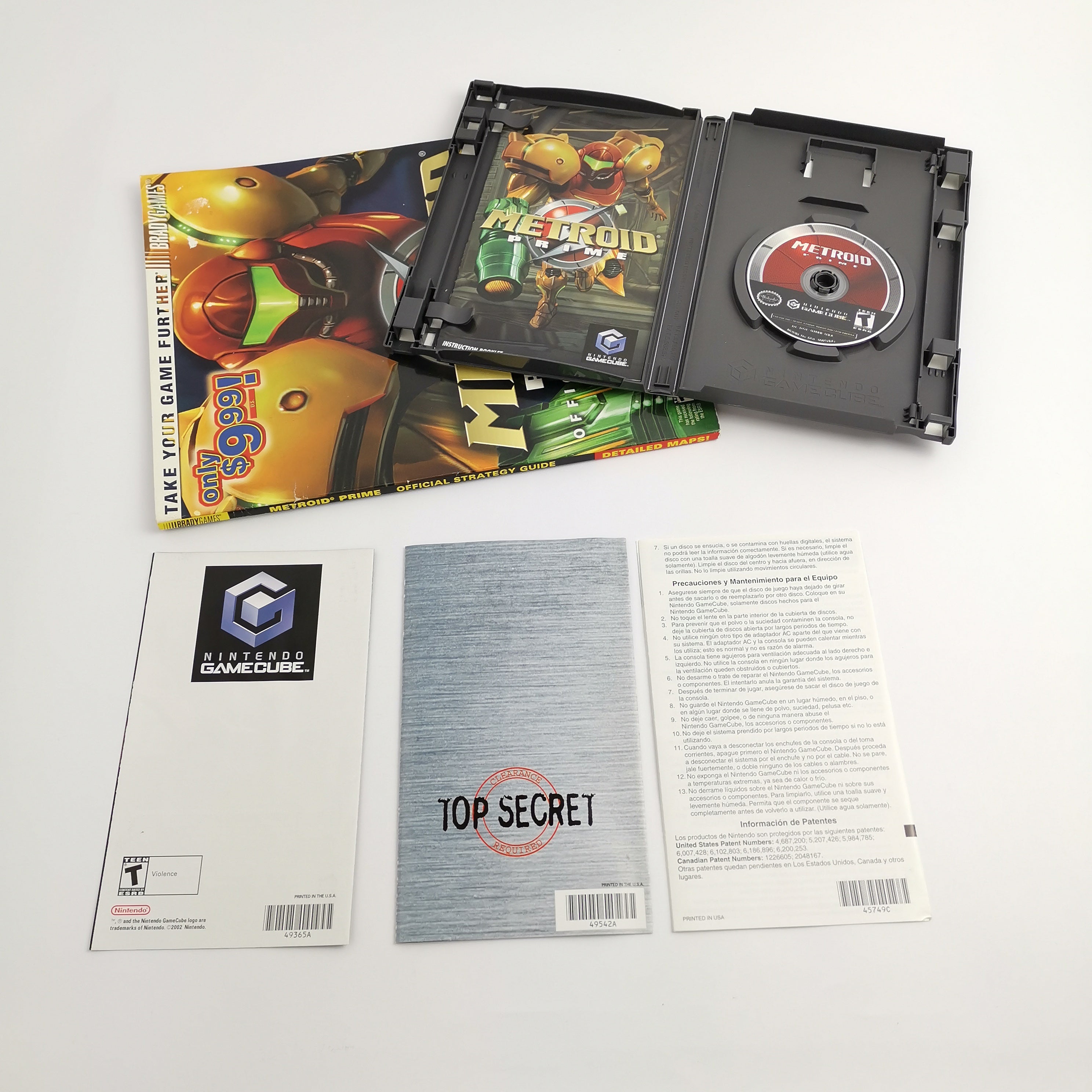 Nintendo Gamecube Spiel : Metroid Prime + Official Strategy Guide | US-Version