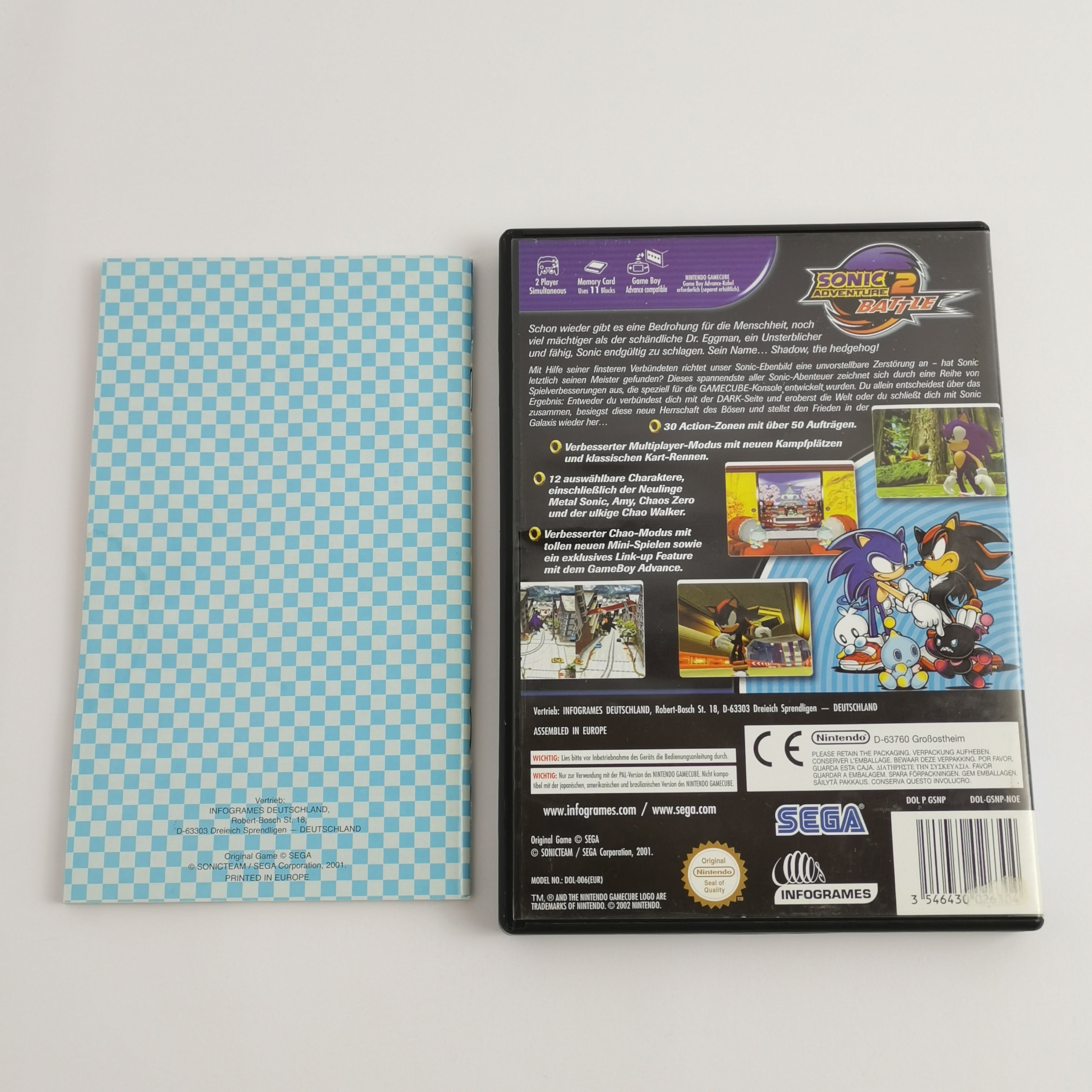 Nintendo Gamecube Spiel : Sonic Adventure Battle 2 | dt. PAL Version - OVP SEGA