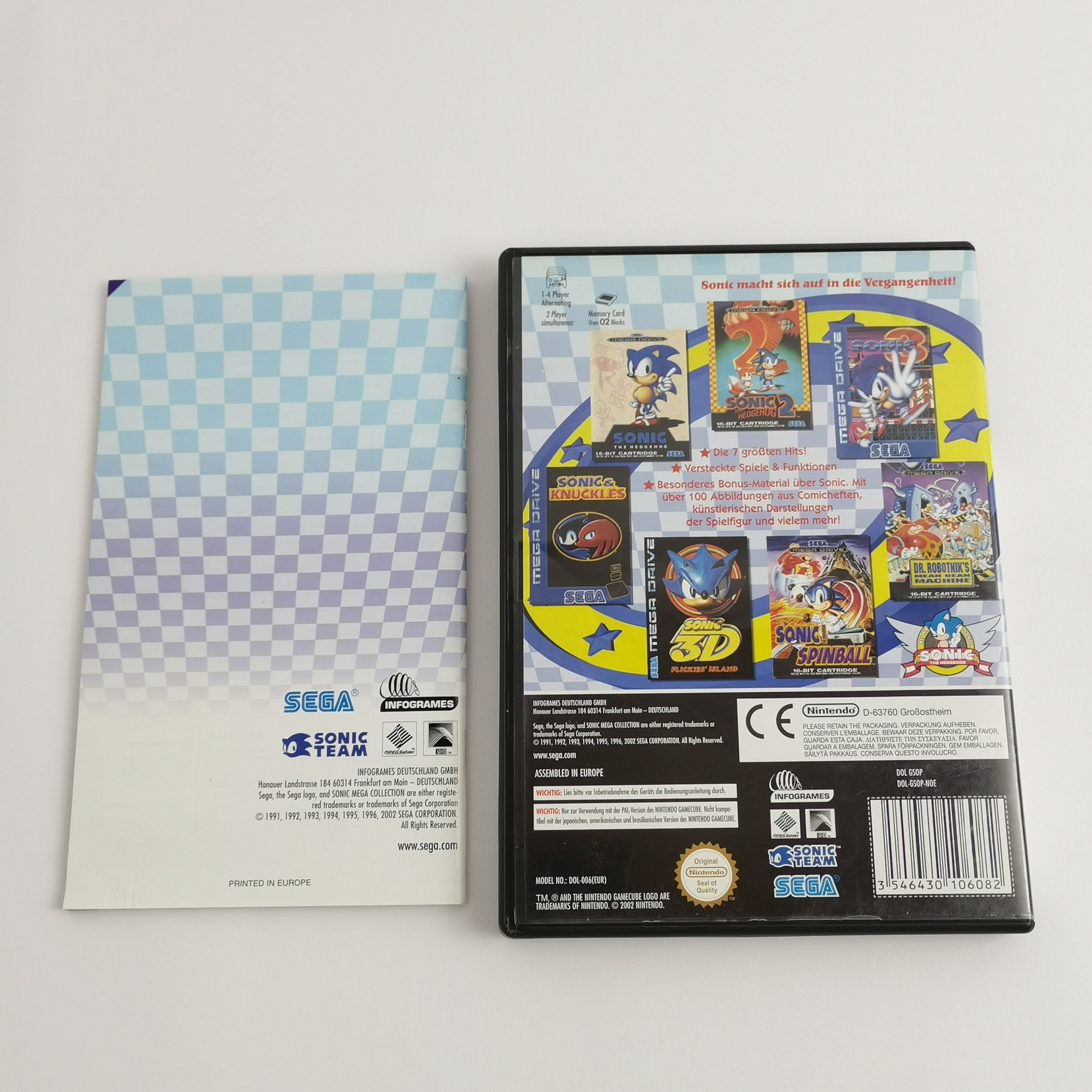 Nintendo Gamecube Spiel : Sonic Mega Collection | dt. PAL Version - OVP SEGA