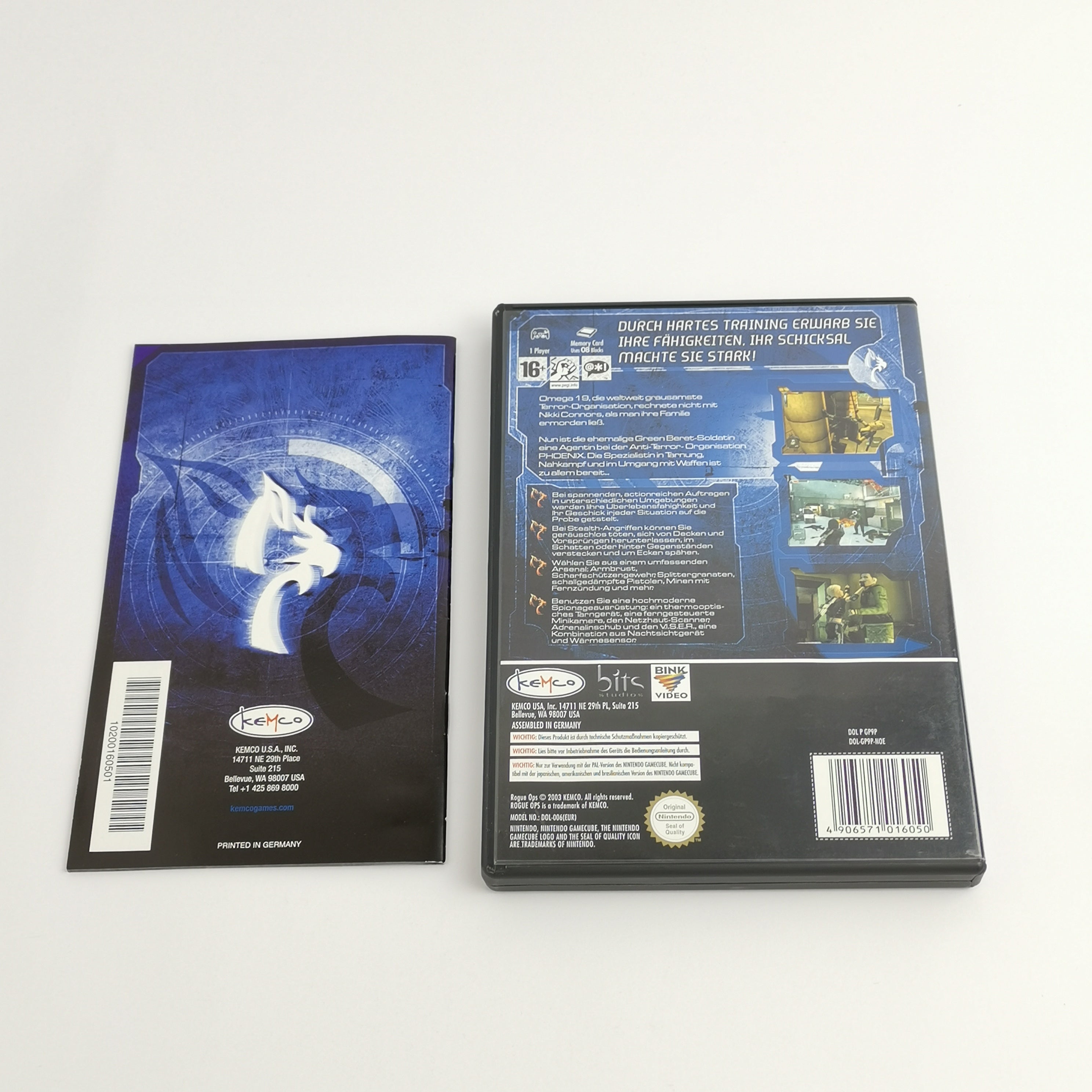 Nintendo Gamecube Spiel : Rogue Ops - Kemco | dt. PAL Version - OVP