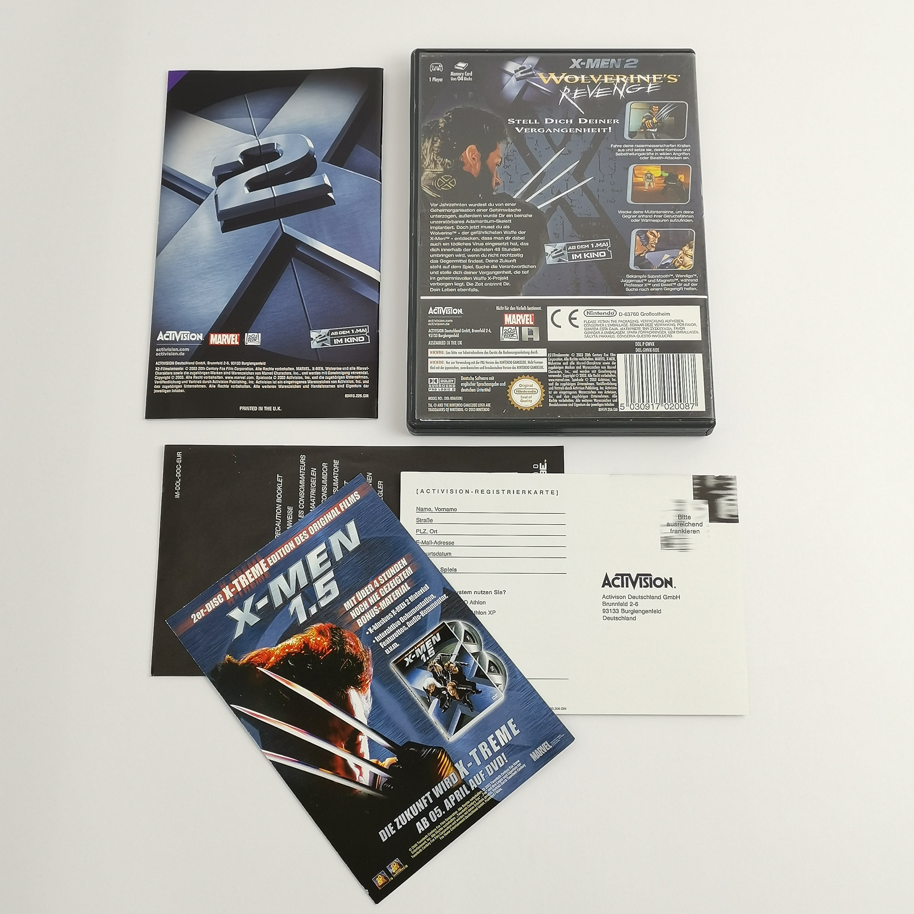 Nintendo Gamecube Spiel : X-Men 2 Wolverines Revenge - Marvel | dt. PAL - OVP