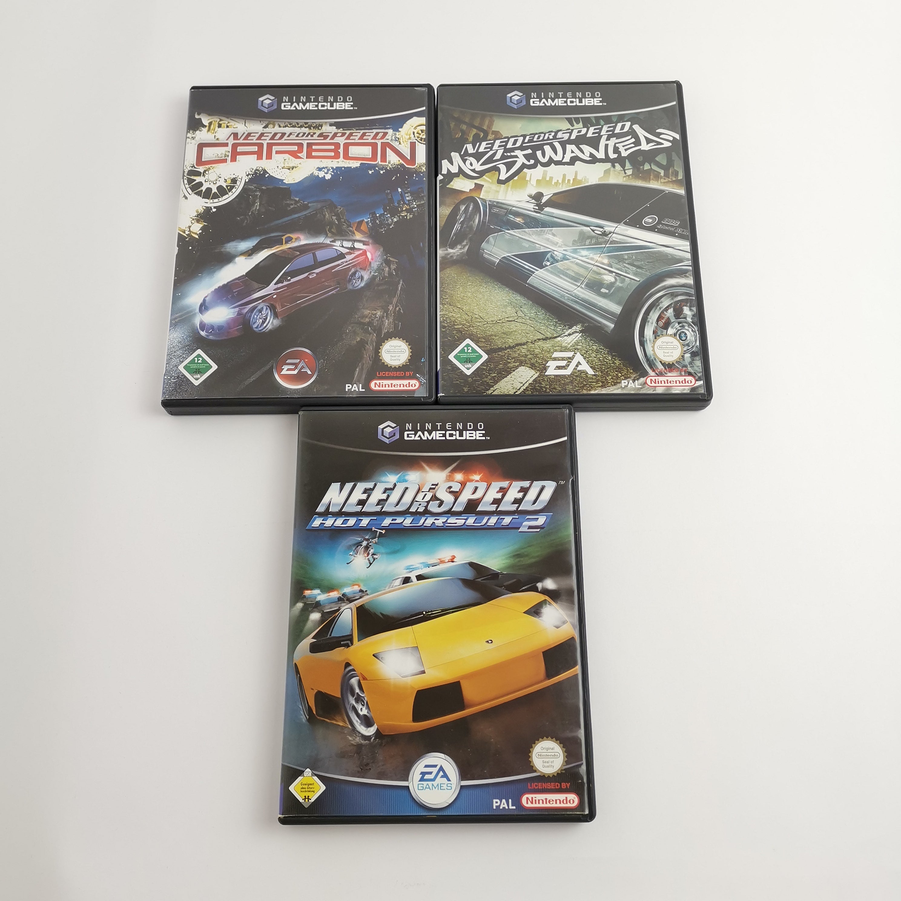Nintendo Gamecube Spiele : Need for Speed Carbon + Most Wanted + Hot Pursuit 2