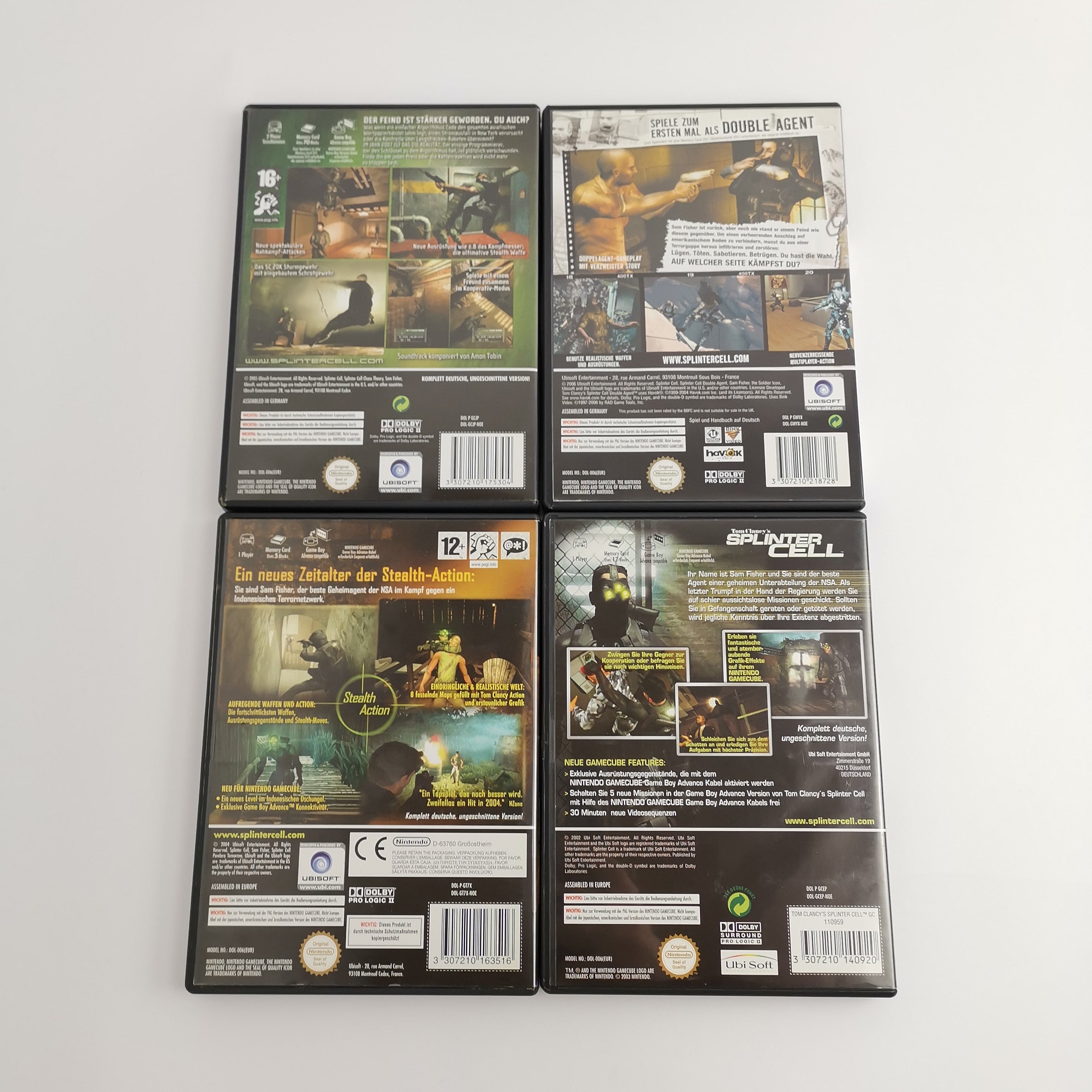 Nintendo Gamecube Spiele : Splinter Cell Bundle | 4 Spiele als Set - Ubisoft PAL