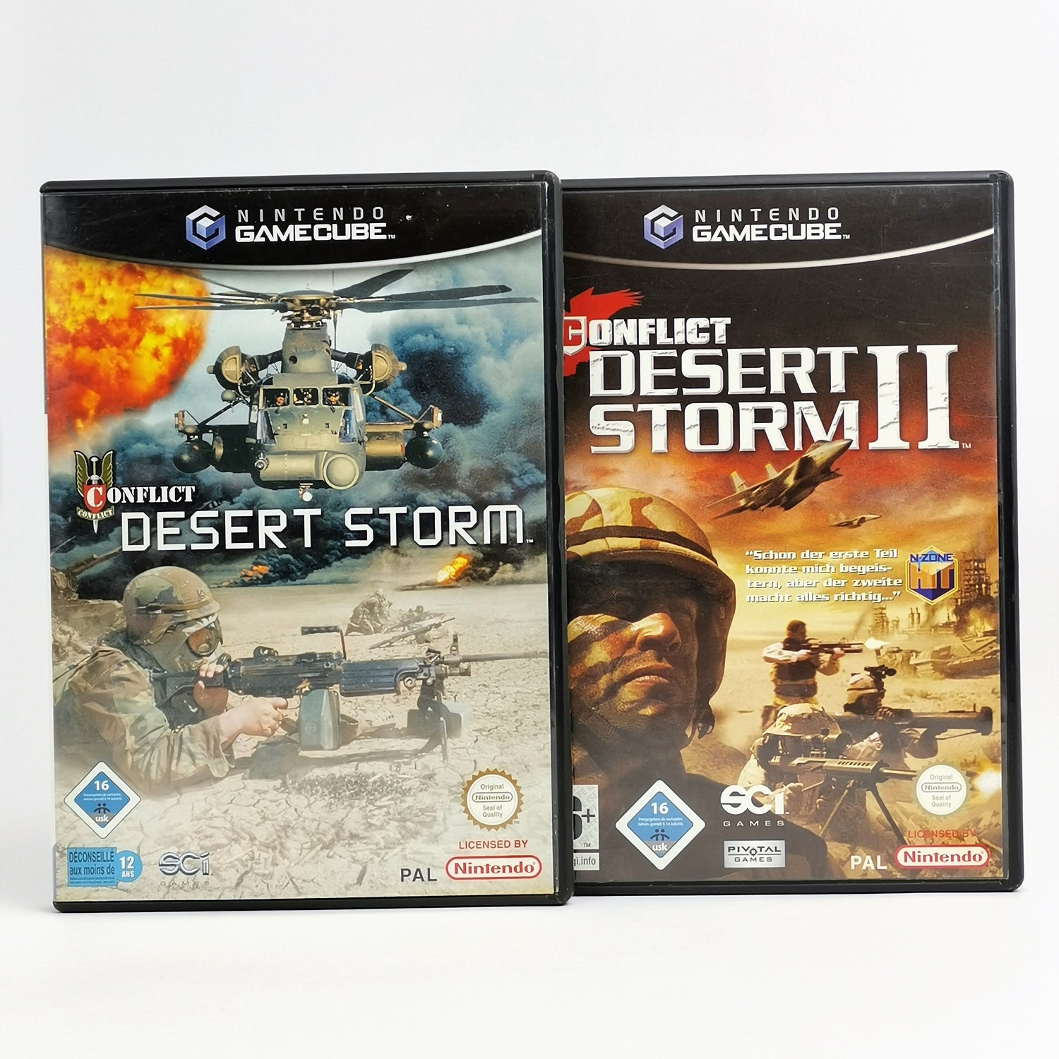Nintendo Gamecube Games: Conflict Desert Storm Part I & II - Bundle | OVP PAL