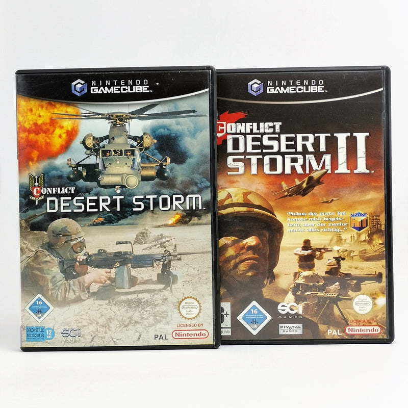Nintendo Gamecube Games: Conflict Desert Storm Part I &amp; II - Bundle | OVP PAL