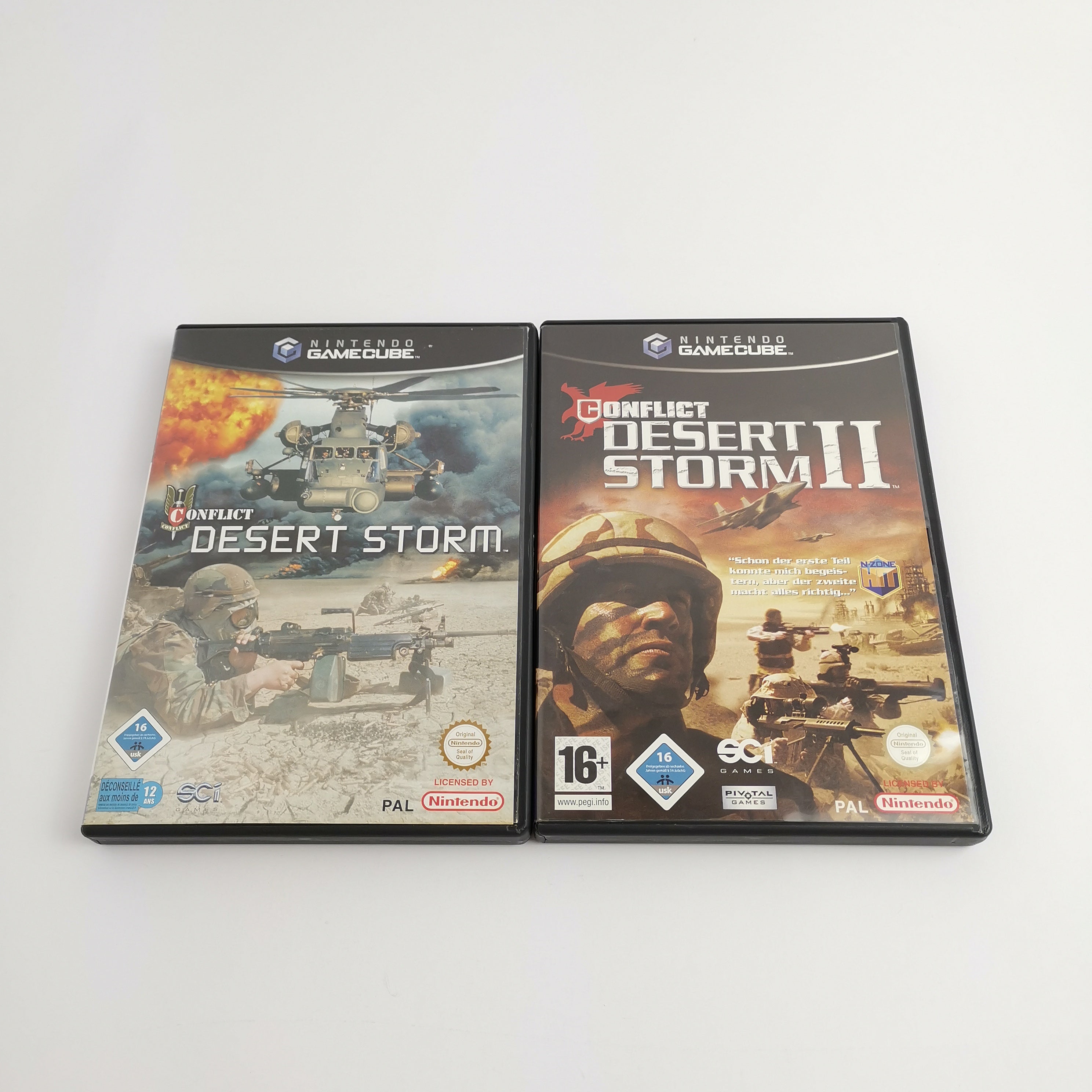 Nintendo Gamecube Spiele : Conflict Desert Storm Teil I & II - Bundle | OVP PAL