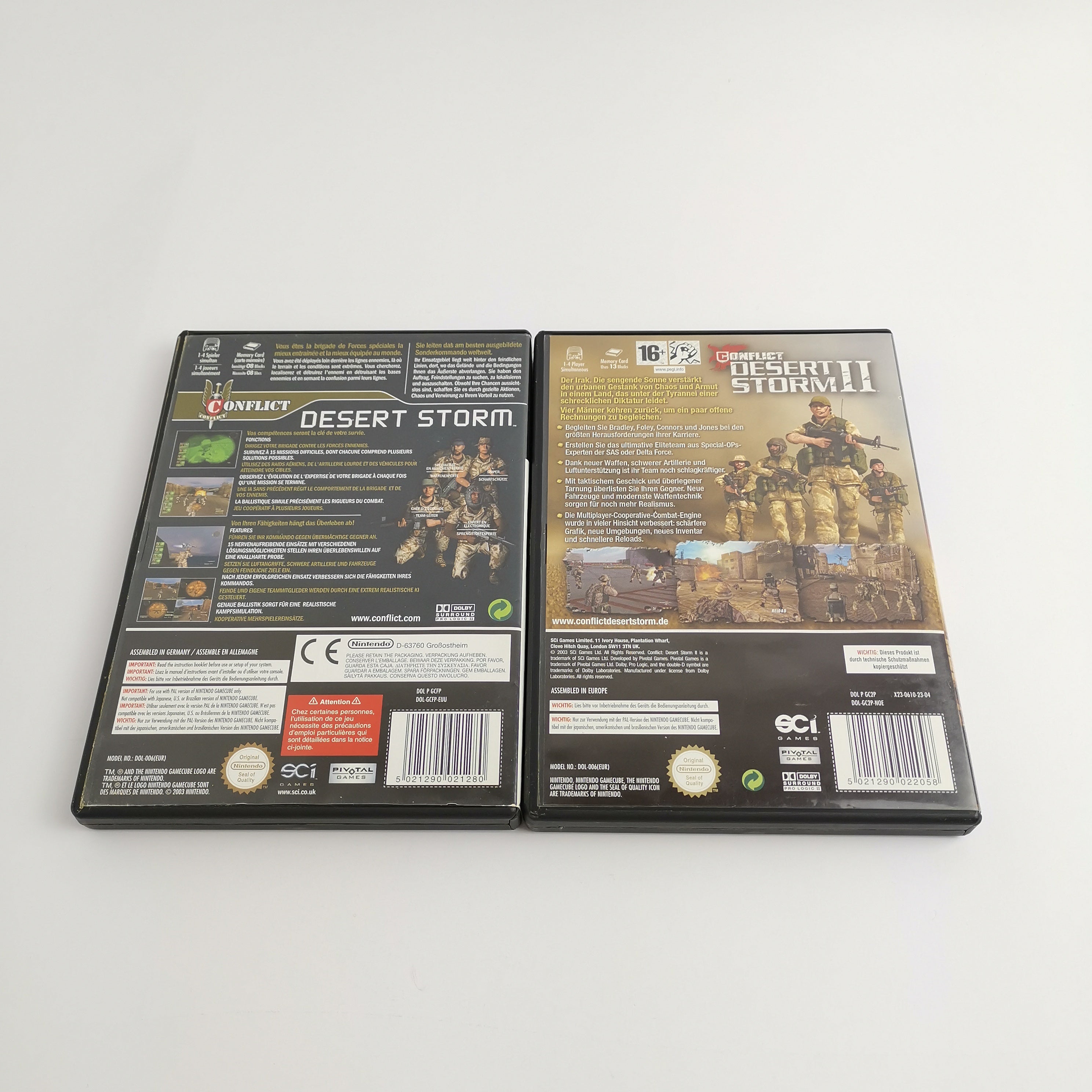 Nintendo Gamecube Spiele : Conflict Desert Storm Teil I & II - Bundle | OVP PAL