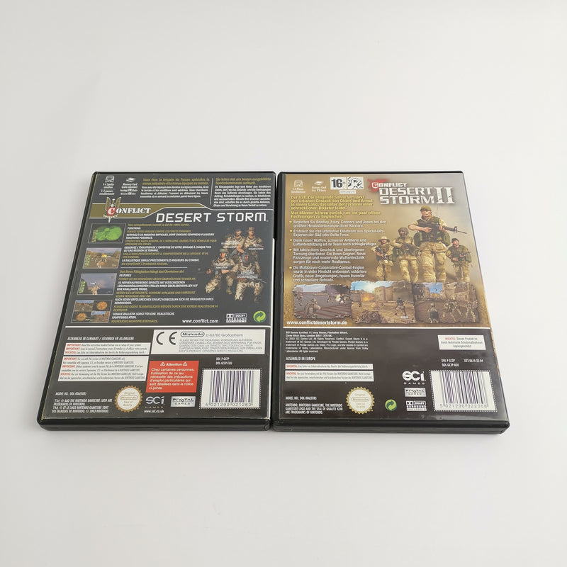 Nintendo Gamecube Games: Conflict Desert Storm Part I &amp; II - Bundle | OVP PAL