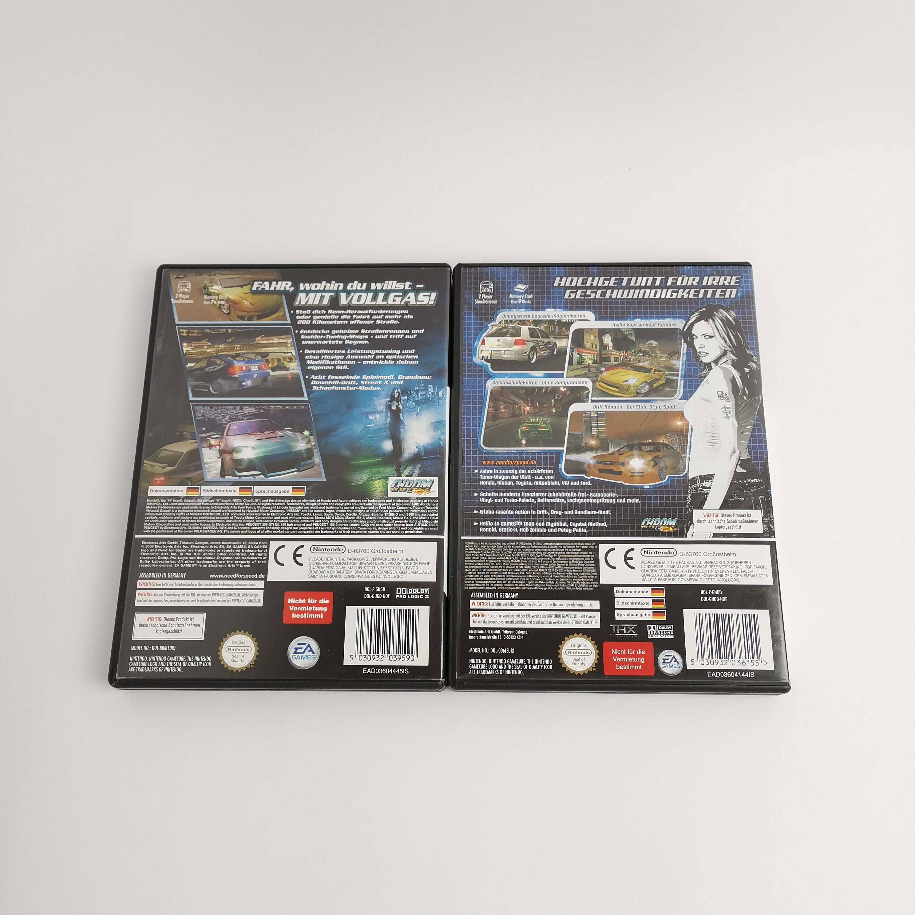 Nintendo Gamecube Spiele : Need for Speed Underground Teil 1 & 2 | OVP PAL
