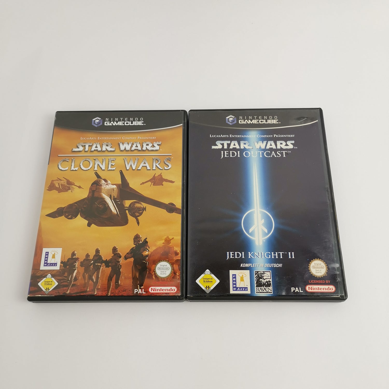 Nintendo Gamecube Spiele : Star Wars Jedi Outcast & Starwars Clone Wars - OVP