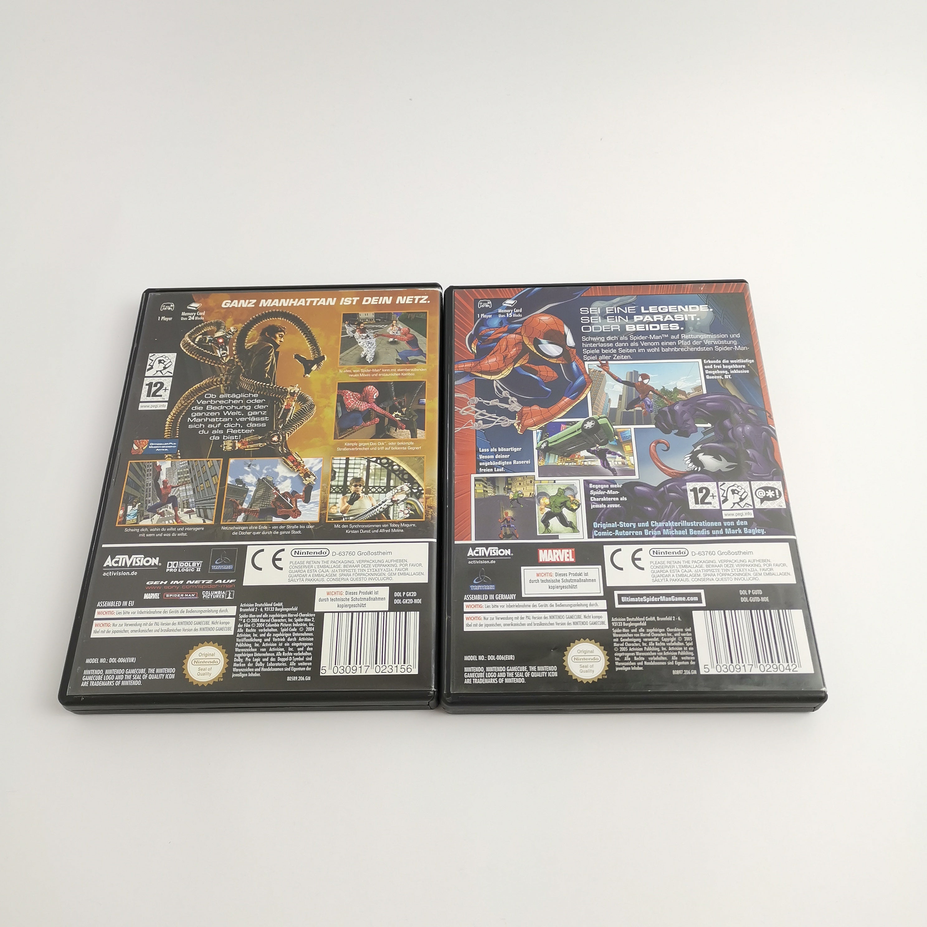 Nintendo Gamecube Spiele : Ultimate Spider-Man & Spider-Man 2 | Spiderman OVP