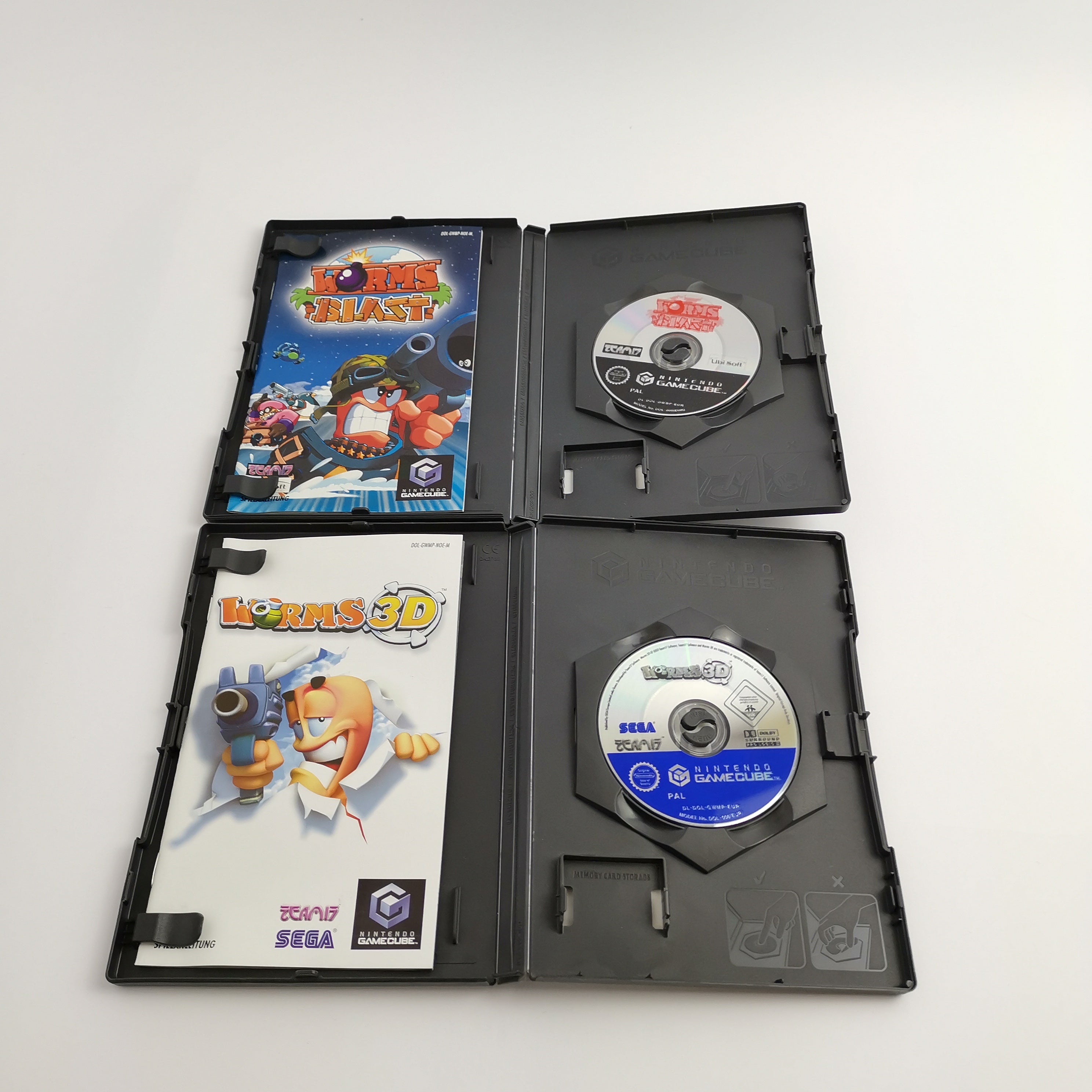Nintendo Gamecube Spiele : Worms Blast & Worms 3D | Bundle Set - OVP dt. PAL