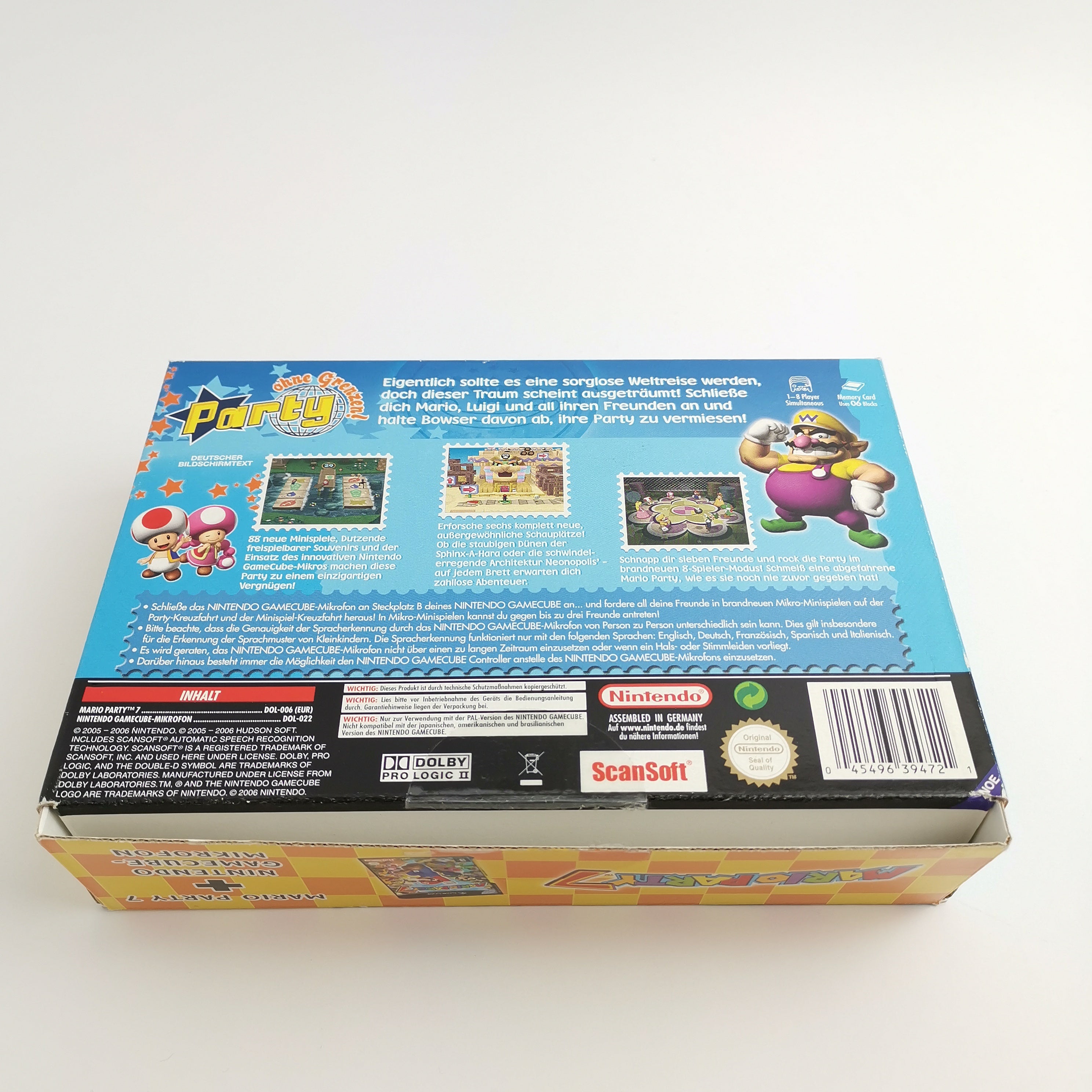 Nintendo Gamecube Spiel : Mario Party 7 + Mikrofon (Neu) - Box Set | OVP dt. PAL