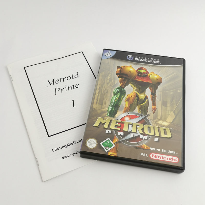 Nintendo Gamecube game: Metroid Prime + solution booklet | Original packaging German PAL version