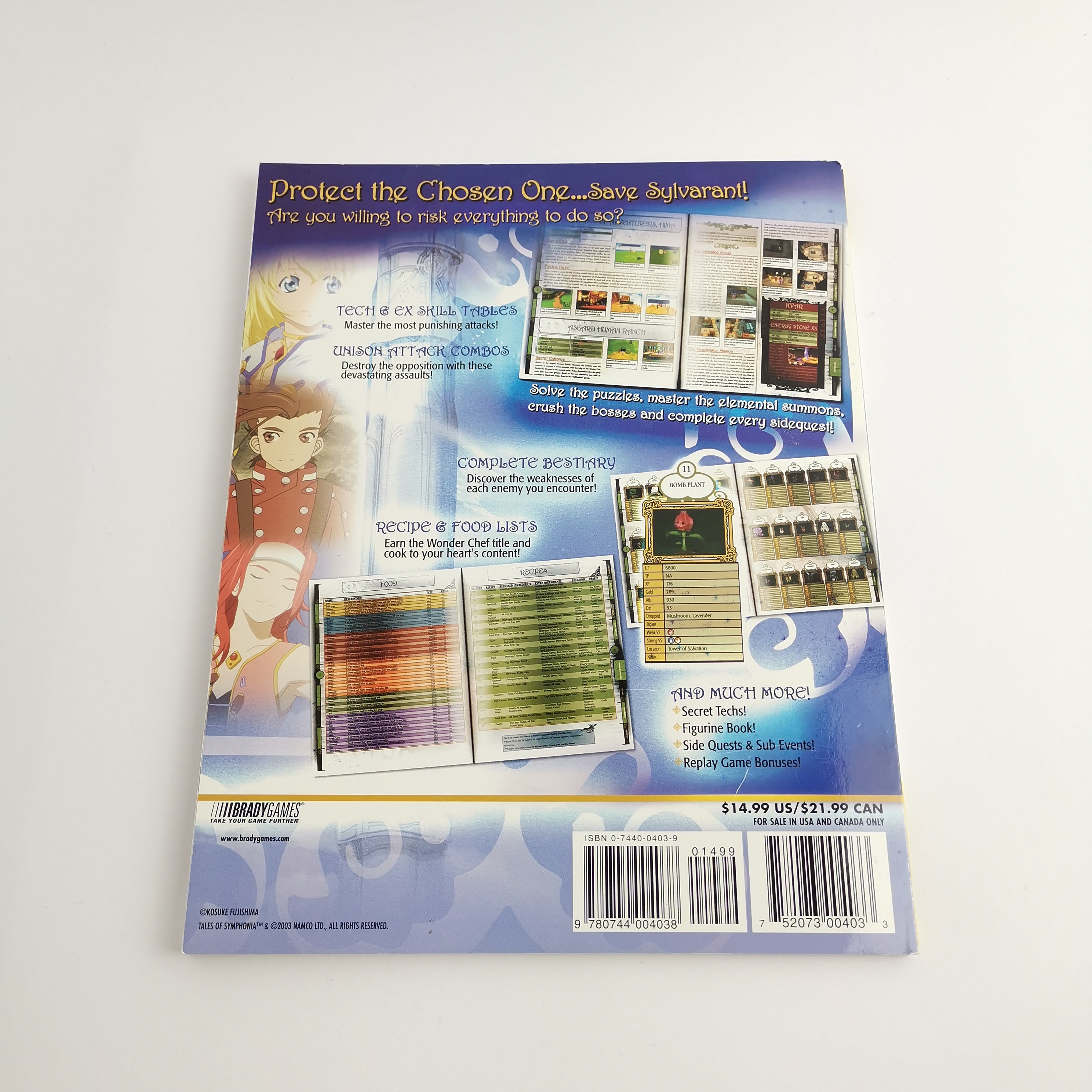 Nintendo Gamecube Spiel : Tales of Symphonia + Bradygames Strategy Guide - OVP