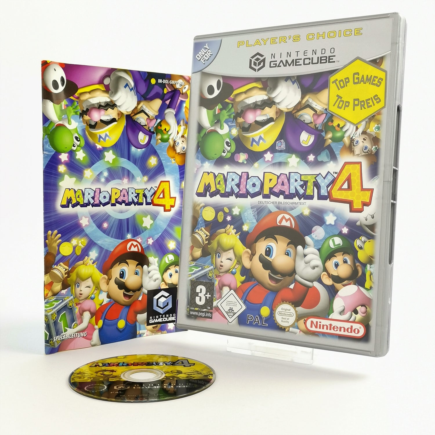 Nintendo Gamecube Game: Mario Party 4 | German PAL version - Players Choice original packaging