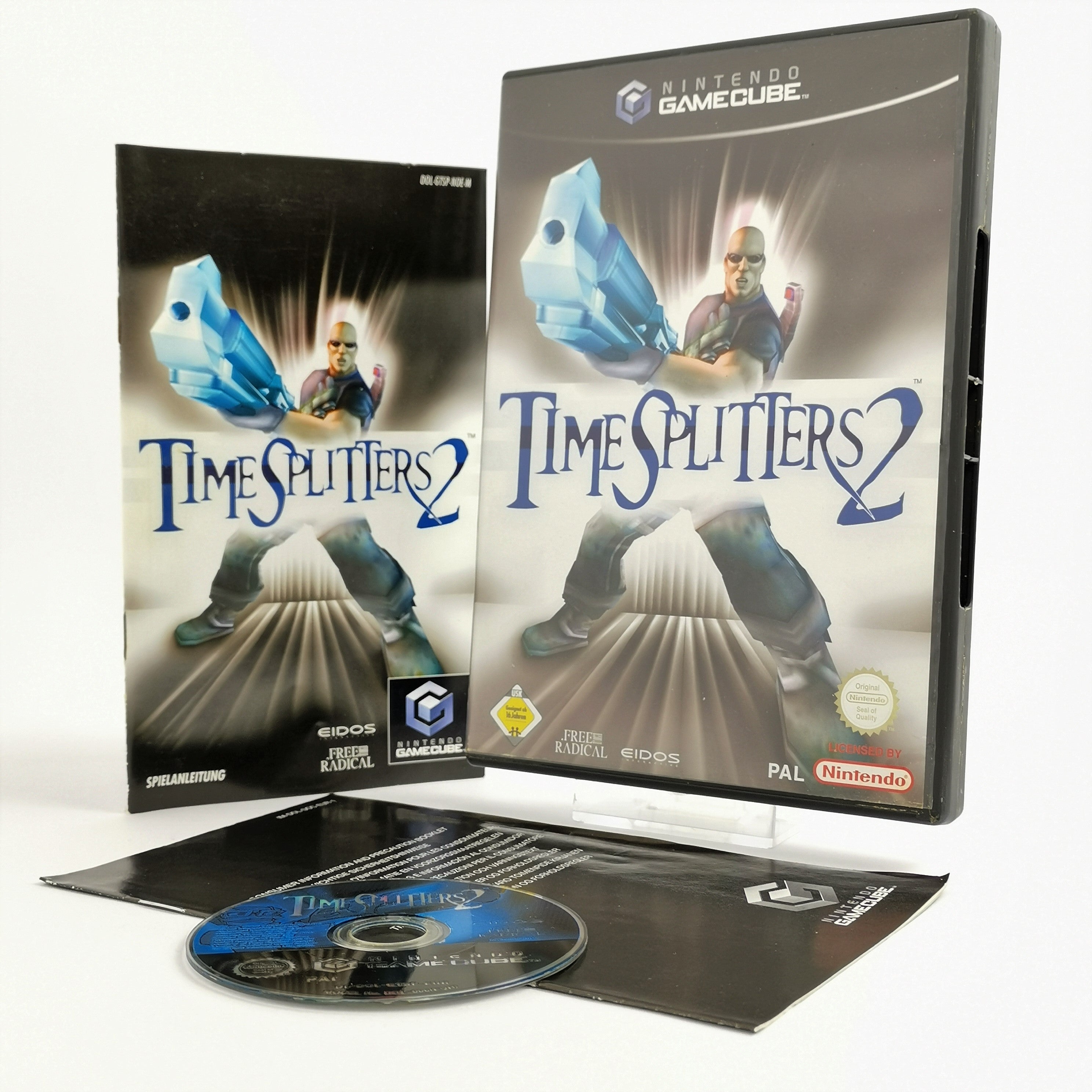Nintendo Gamecube Spiel : Time Splitters 2 | dt. PAL Version OVP - Eidos * gut
