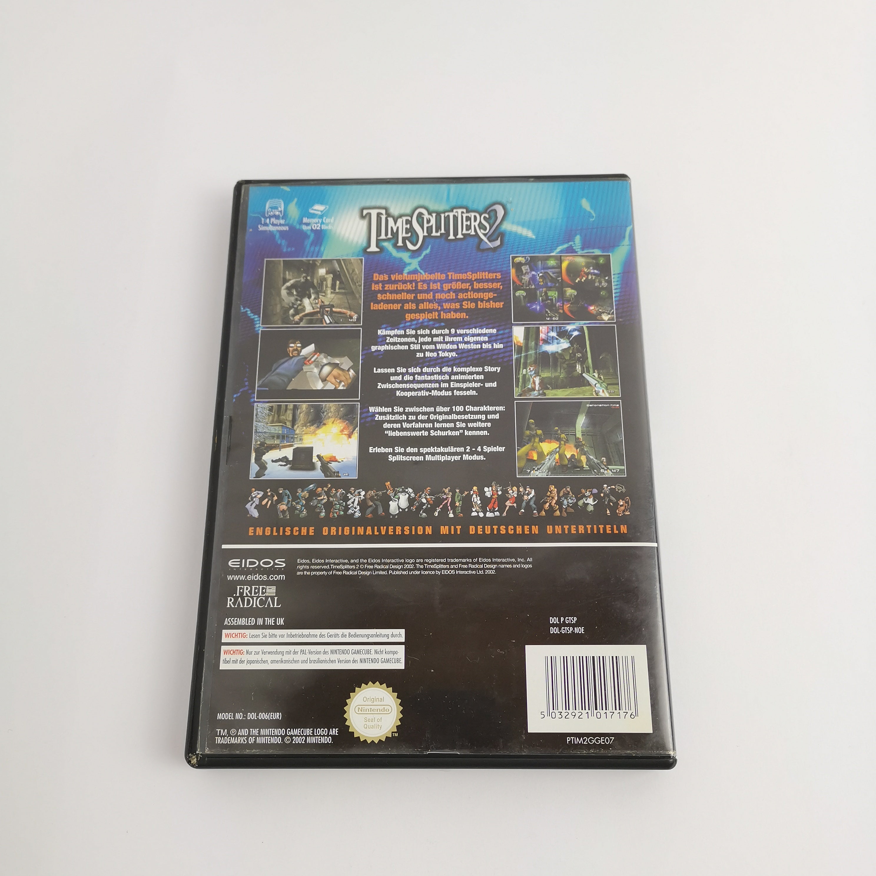 Nintendo Gamecube Spiel : Time Splitters 2 | dt. PAL Version OVP - Eidos * gut