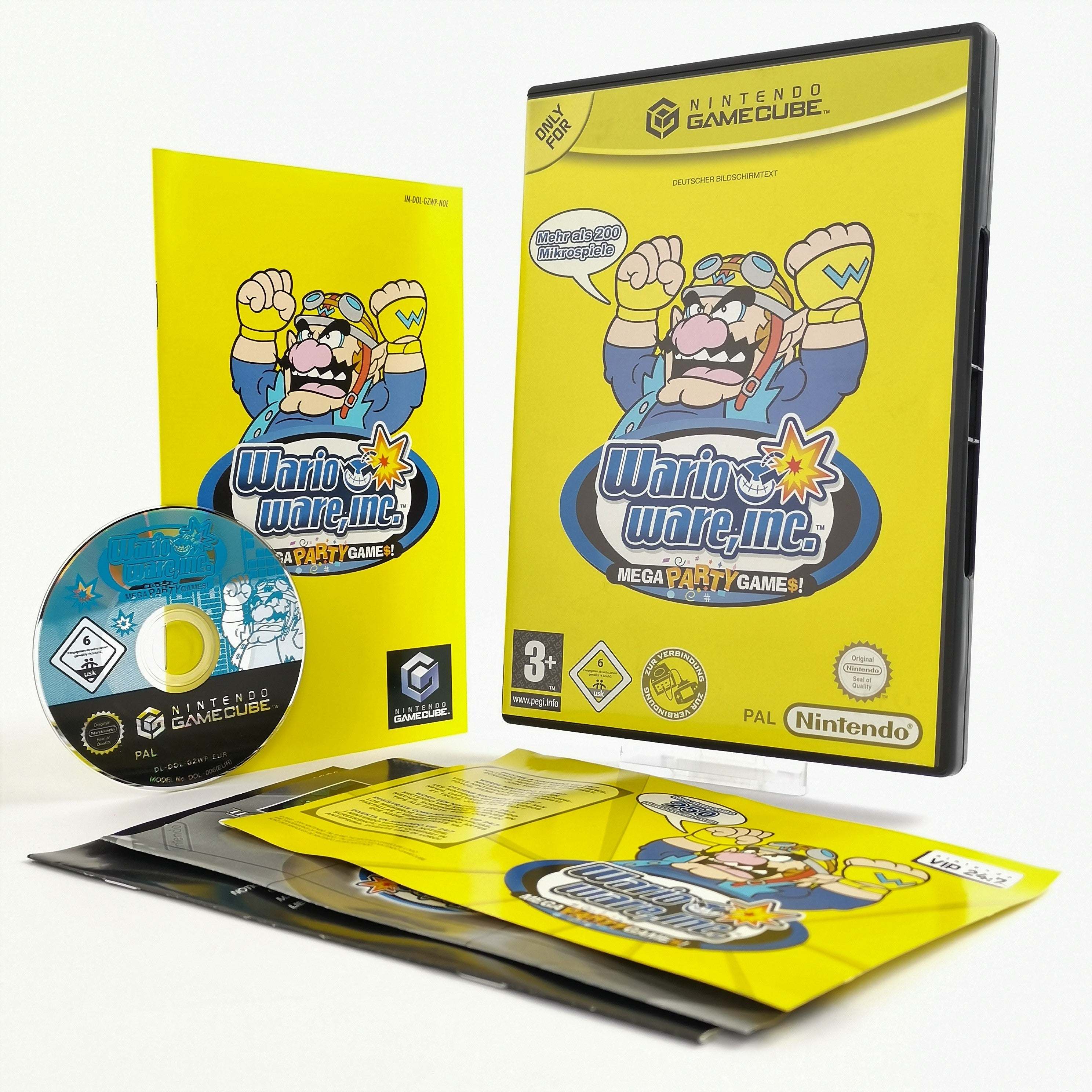 Nintendo Gamecube Spiel : Wario Ware Inc. Mega Party Game$ OVP - Zustand wählbar