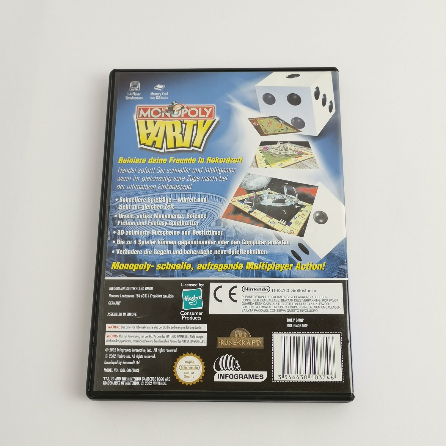 Nintendo Gamecube Spiel : Monopoly Party | OVP PAL - Infogrames - sehr gut *