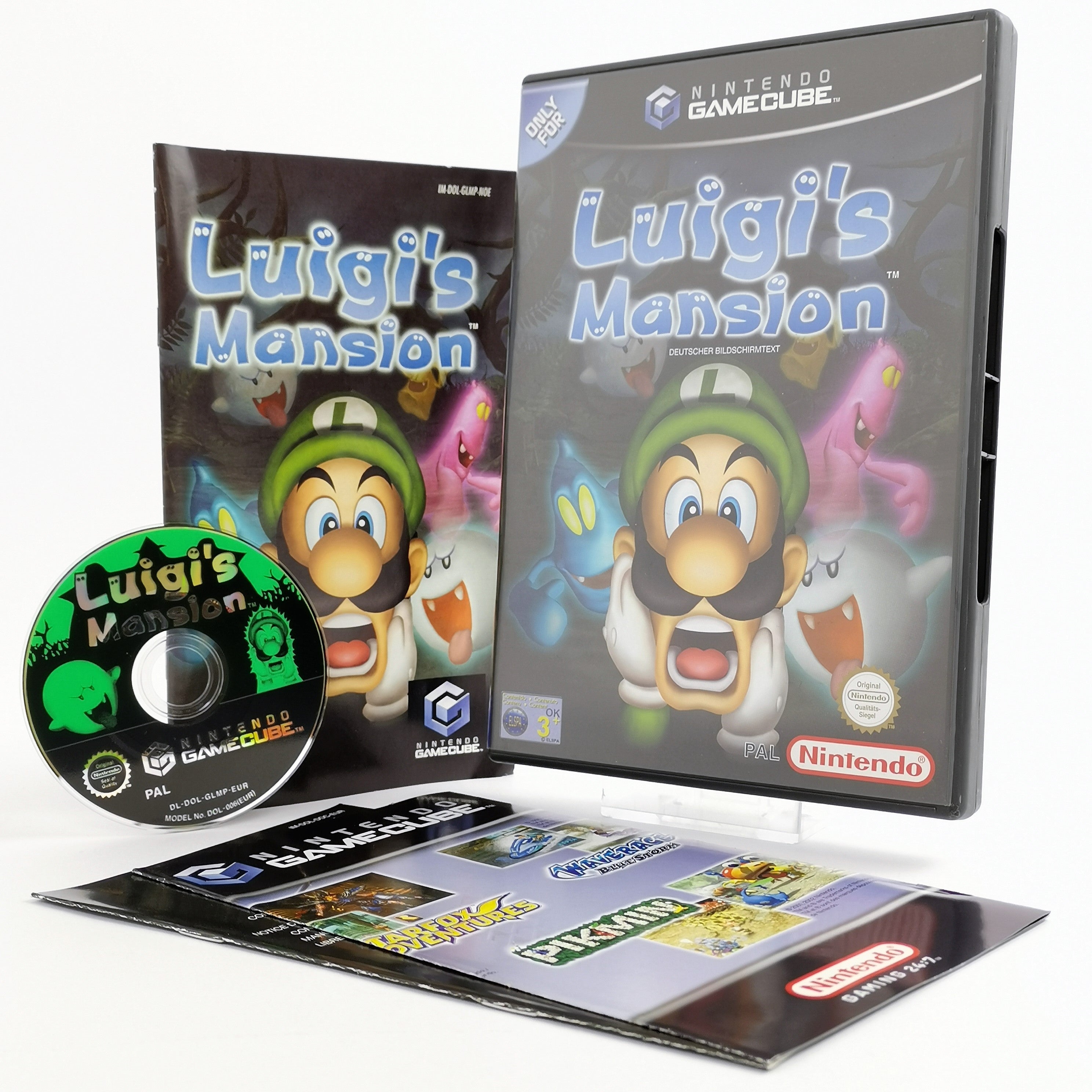 Nintendo Gamecube Spiel : Luigi´s Mansion | dt. PAL Erstauflage OVP - sehr gut