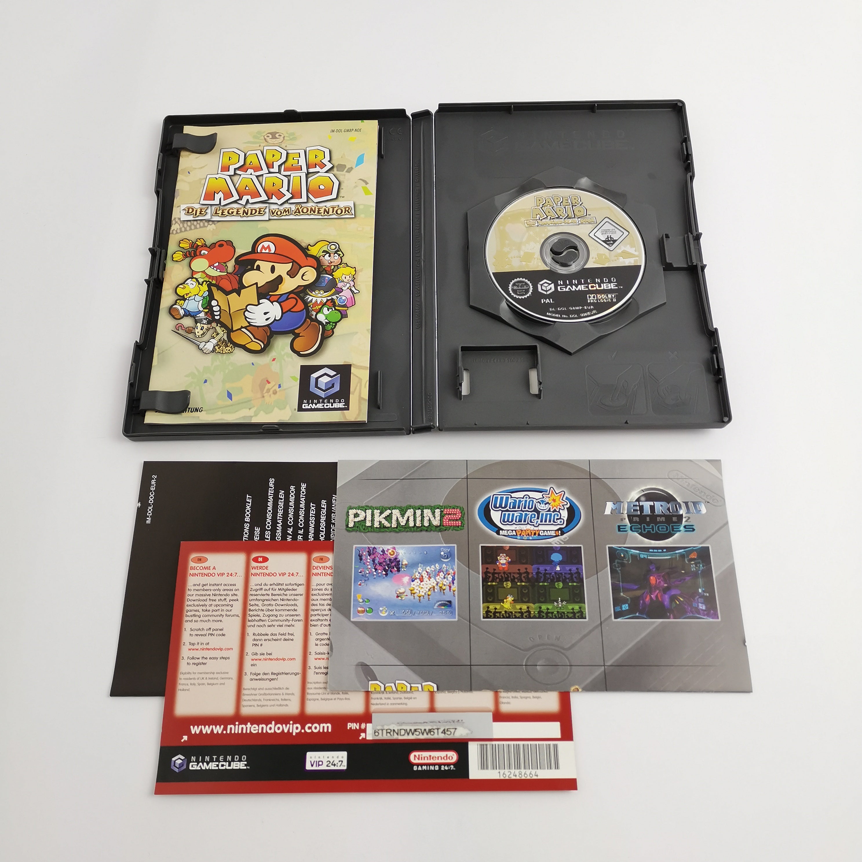 Nintendo Gamecube Spiel : Paper Mario Die Legende vom Äonentor - Zustand wählbar