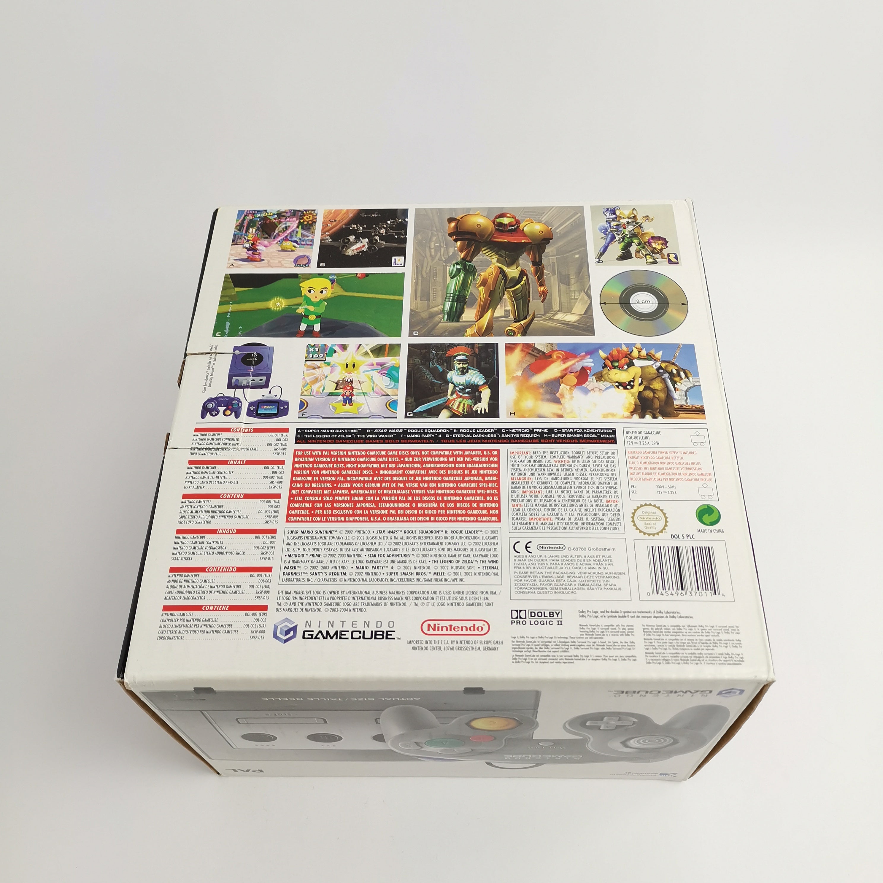 Nintendo Gamecube Konsole : Silber / Silver in OVP | Console Pak - PAL Version