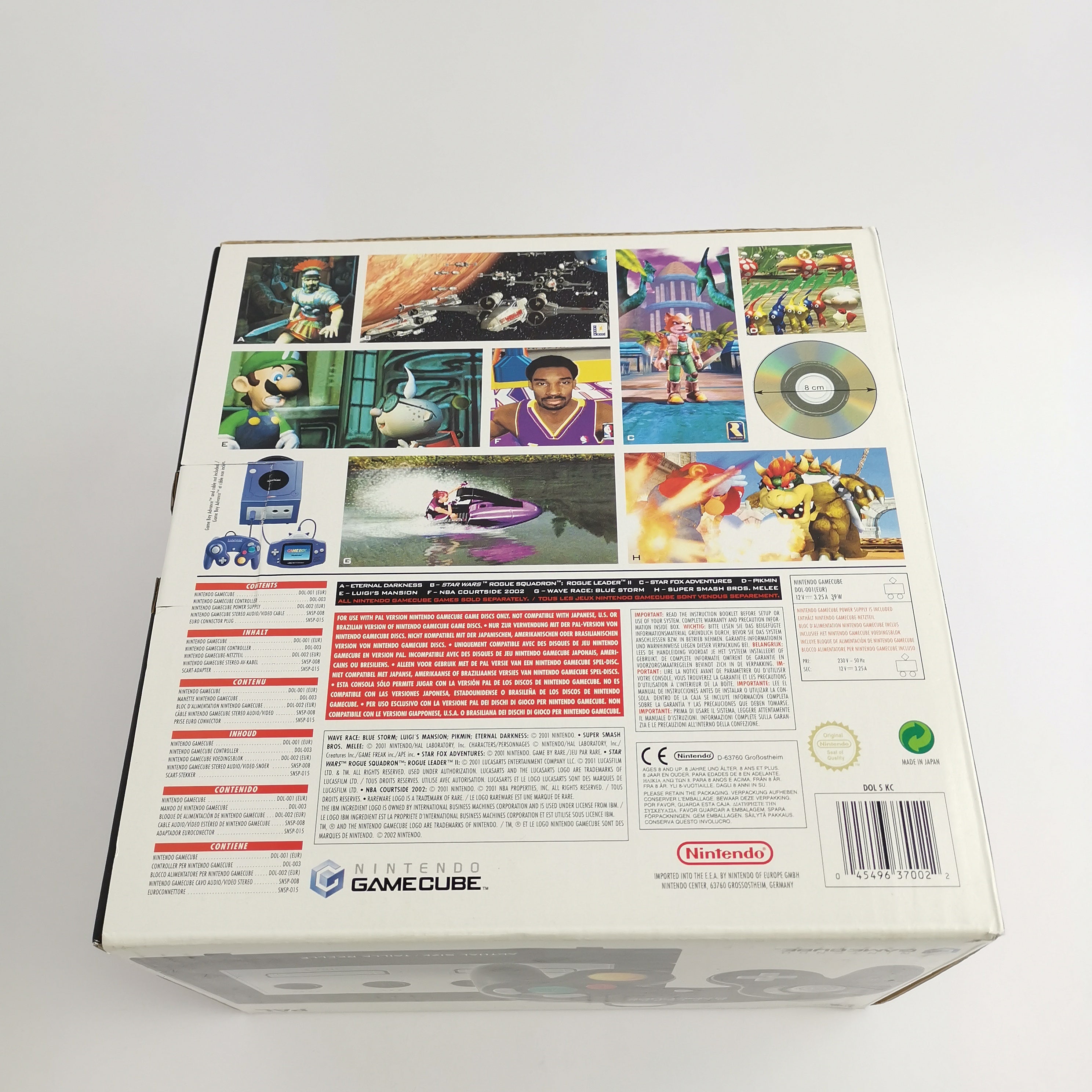 Nintendo Gamecube Konsole : Schwarz / Black in OVP | Console Pak - PAL Version