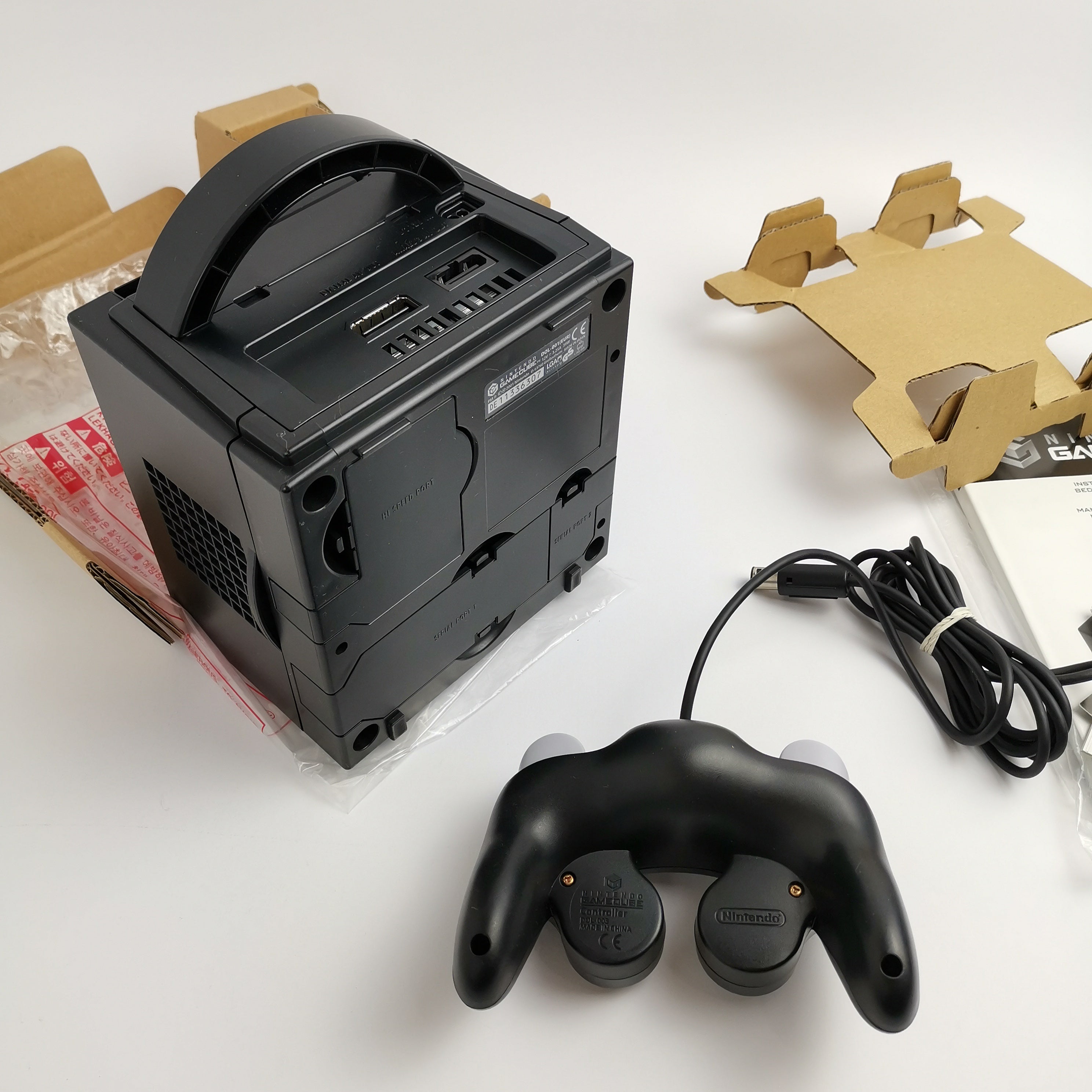 Nintendo Gamecube Konsole : Schwarz / Black in OVP | Console Pak - PAL Version