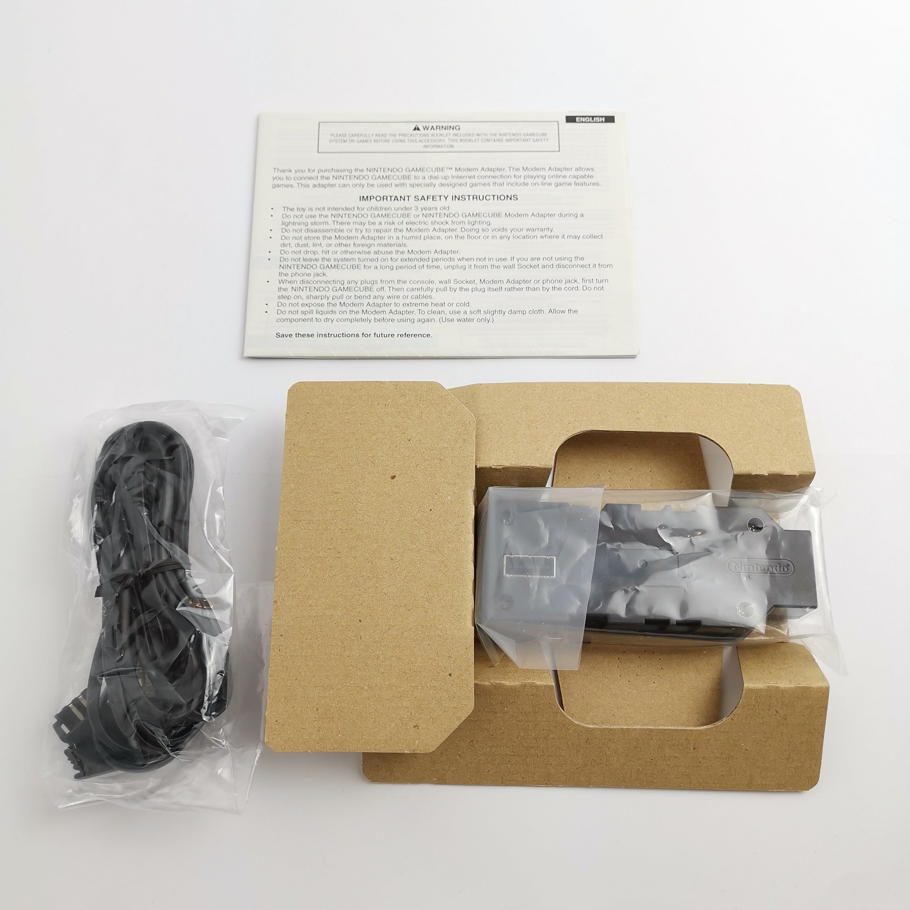 Nintendo Gamecube Zubehör : Modem Adapter Internet Adaptor | OVP NEU NEW