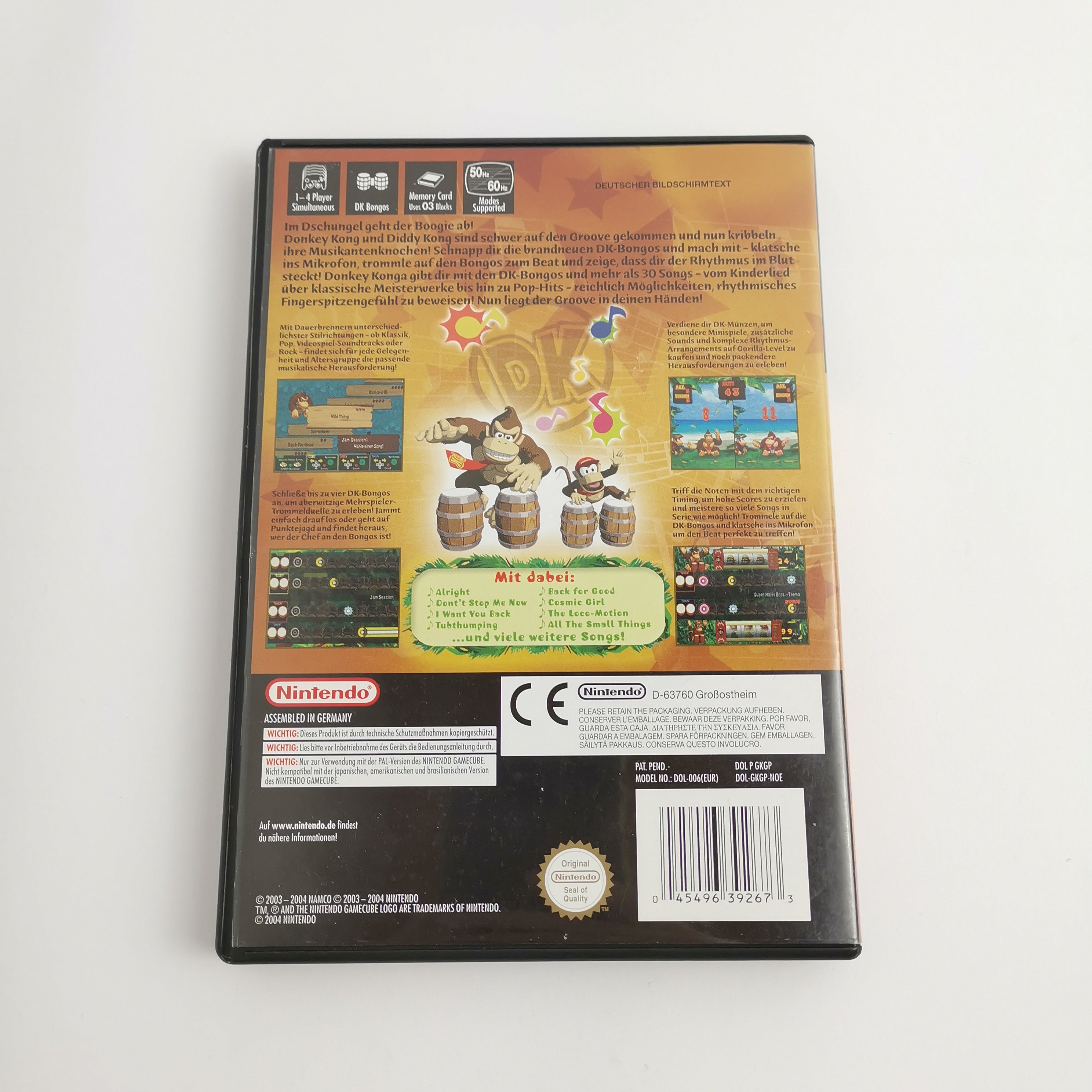 Nintendo Gamecube Spiel : Donkey Konga + Bongos / Trommeln | OVP PAL