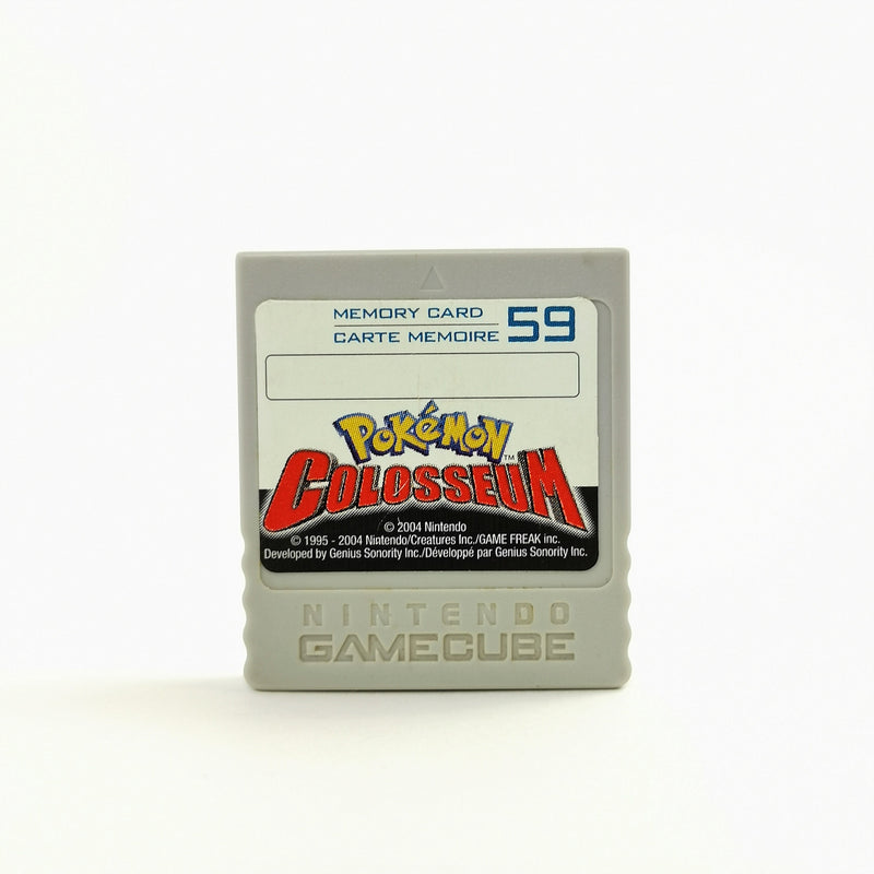 Nintendo Gamecube : Memory Card Pokemon Colosseum Aufkleber - Speicherkarte
