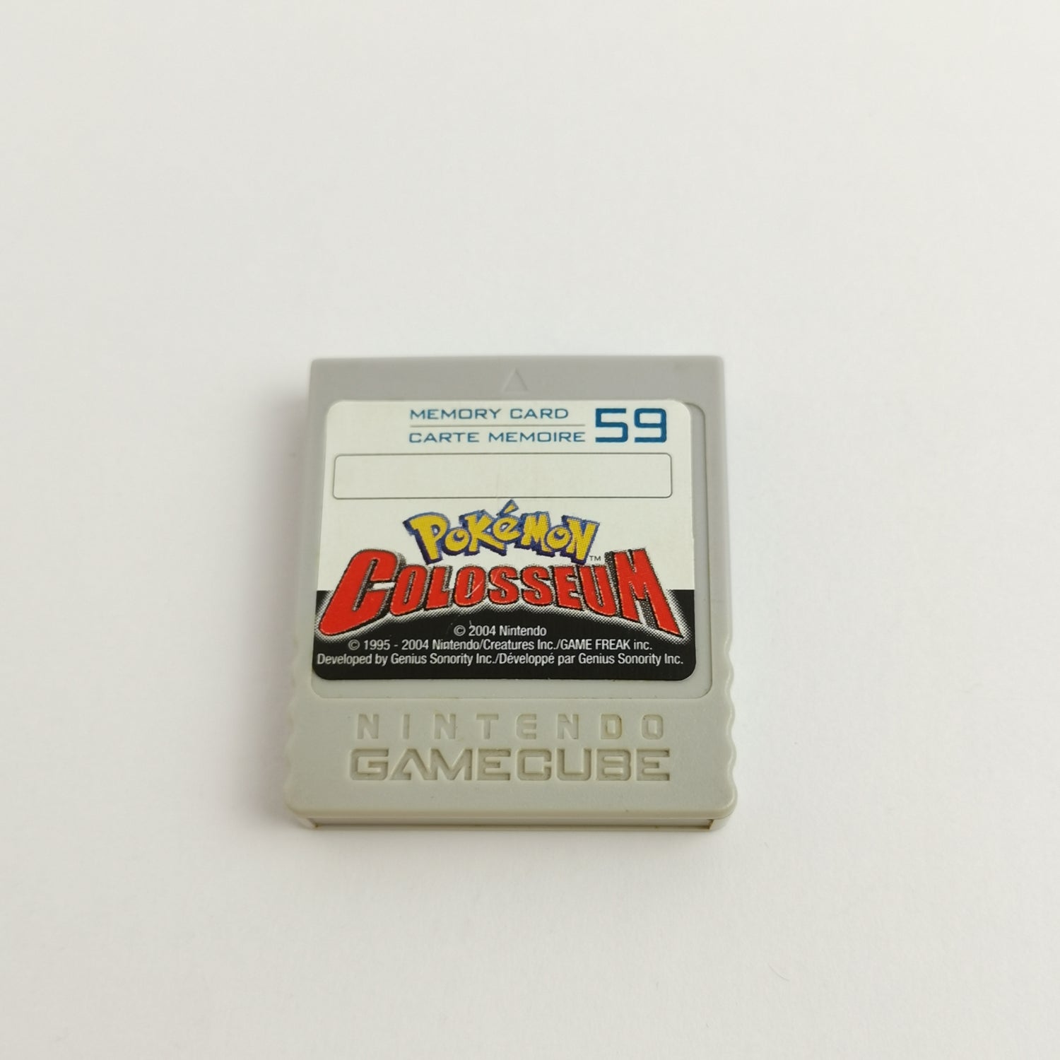 Nintendo Gamecube : Memory Card Pokemon Colosseum Aufkleber - Speicherkarte