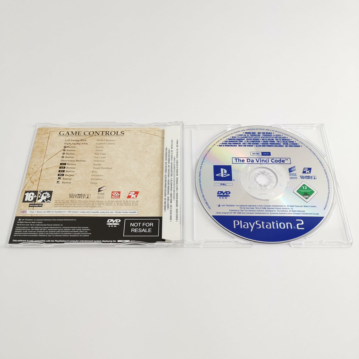 Sony Playstation 2 Promo Spiel : The DaVinci Code - Vollversion | PS2 OVP PAL