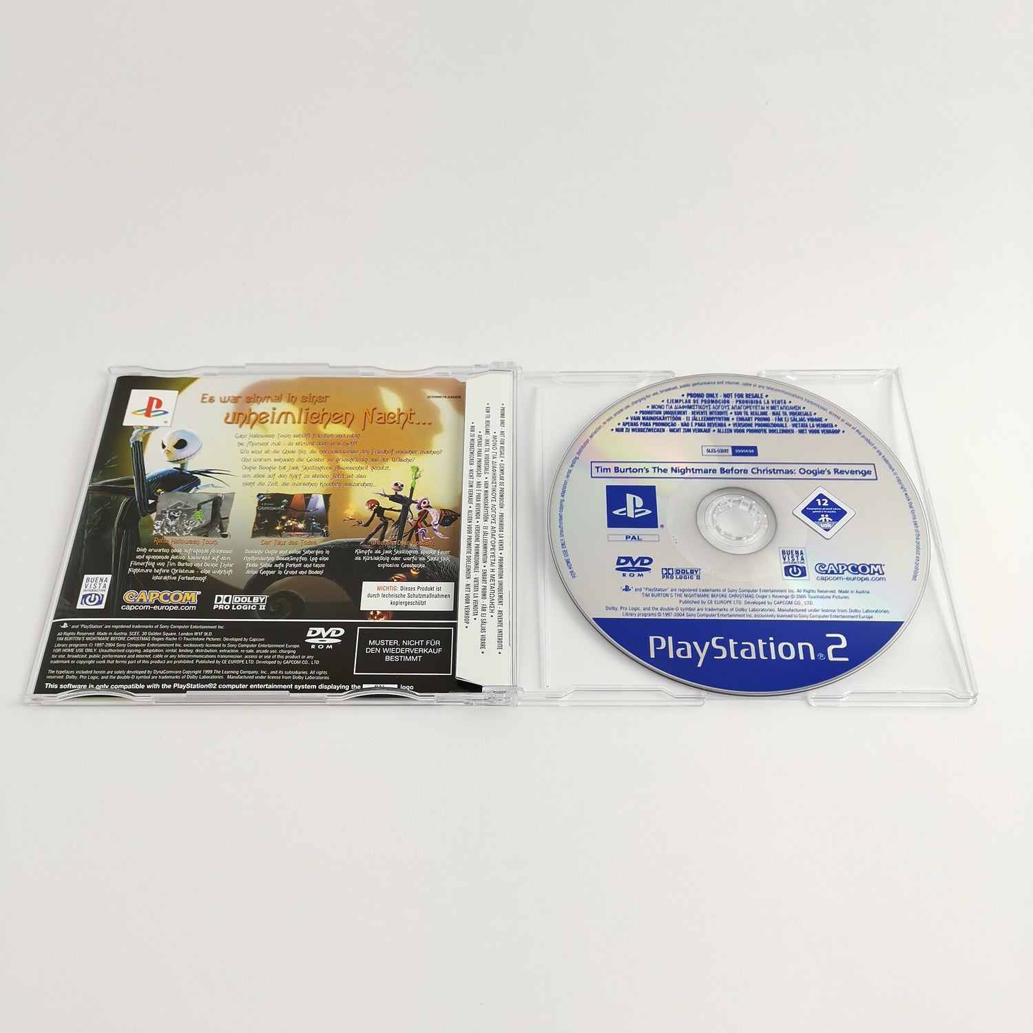 Sony Playstation 2 Promo Spiel : Nightmare Before Christmas Oogies Rache - PS2