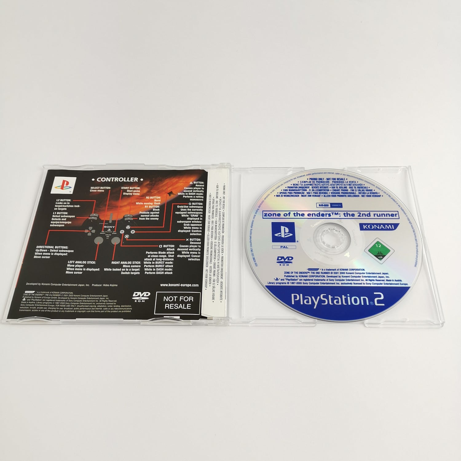 Sony Playstation 2 Promo Game: Zone of the Enders The 2nd Runner - PS2 OVP PAL