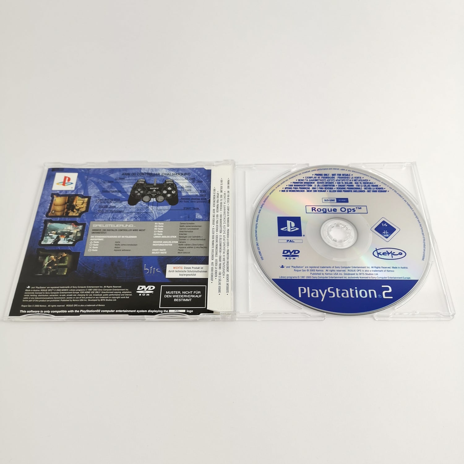 Sony Playstation 2 Promo Spiel : Rogue Ops - Vollversion | PS2 OVP PAL