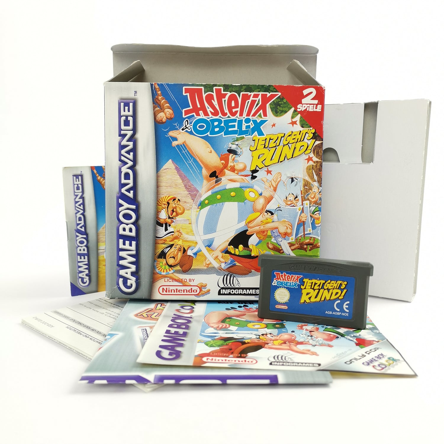 Nintendo Game Boy Advance Spiel : Asterix & Obelix Jetzt Gehts Rund - OVP PAL