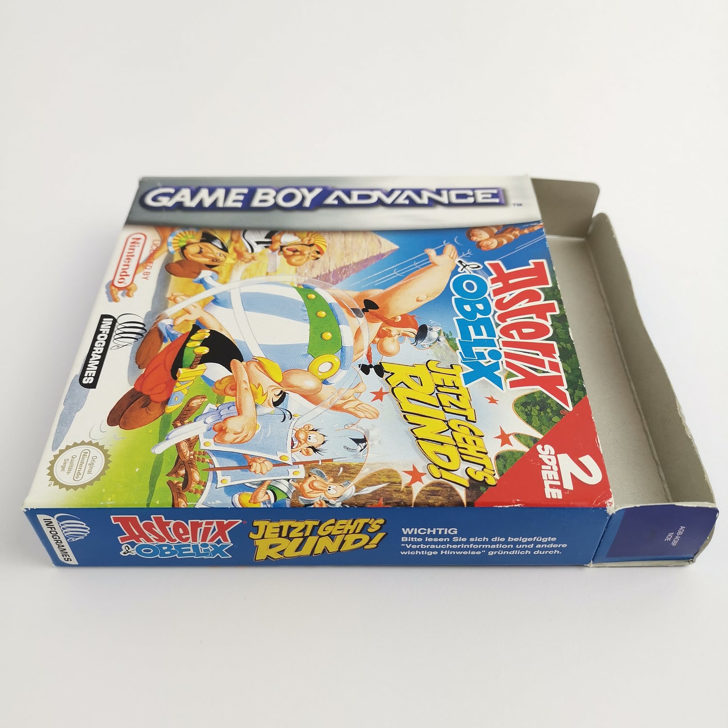 Nintendo Game Boy Advance Spiel : Asterix & Obelix Jetzt Gehts Rund - OVP PAL