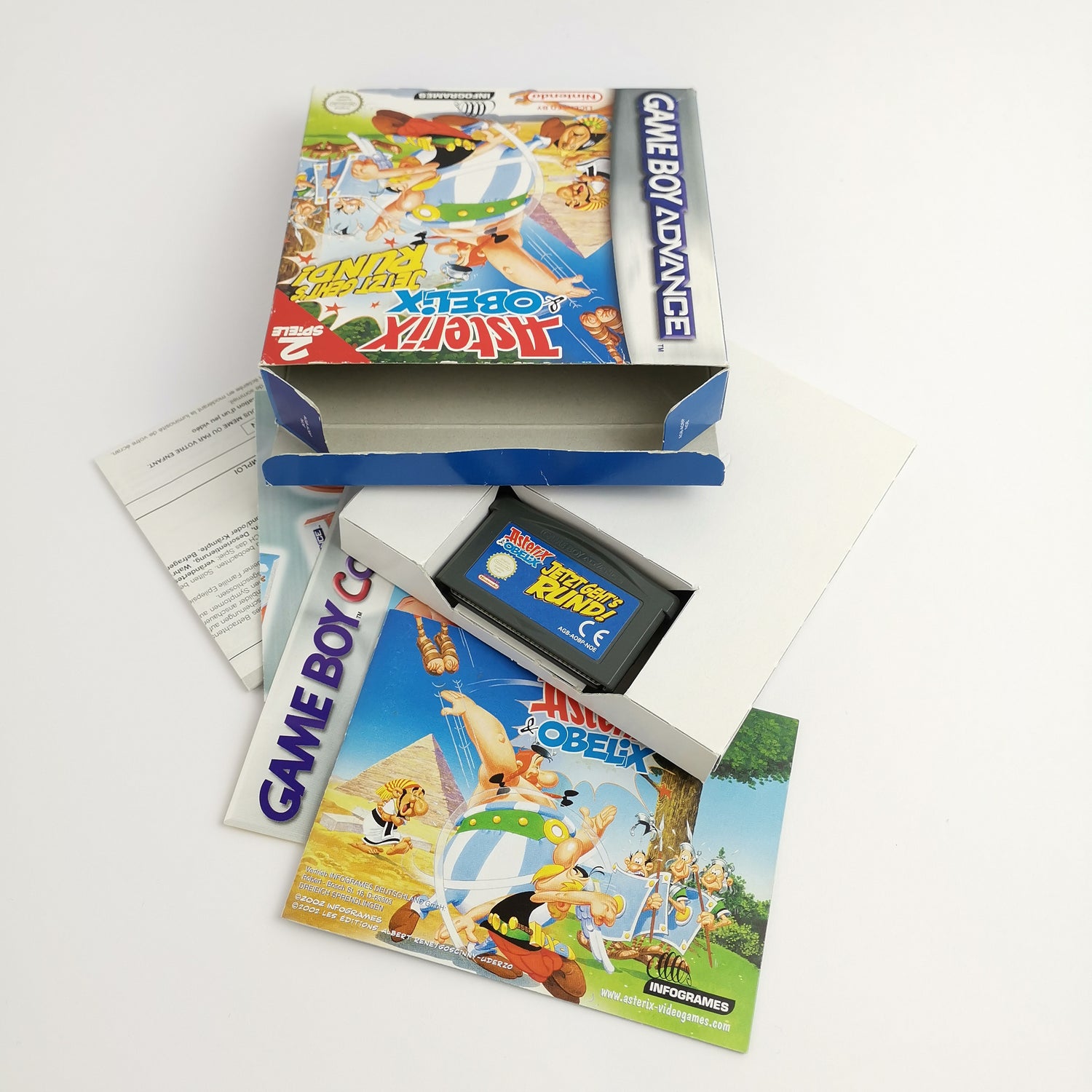 Nintendo Game Boy Advance Game: Asterix & Obelix Now Going Around - OVP PAL