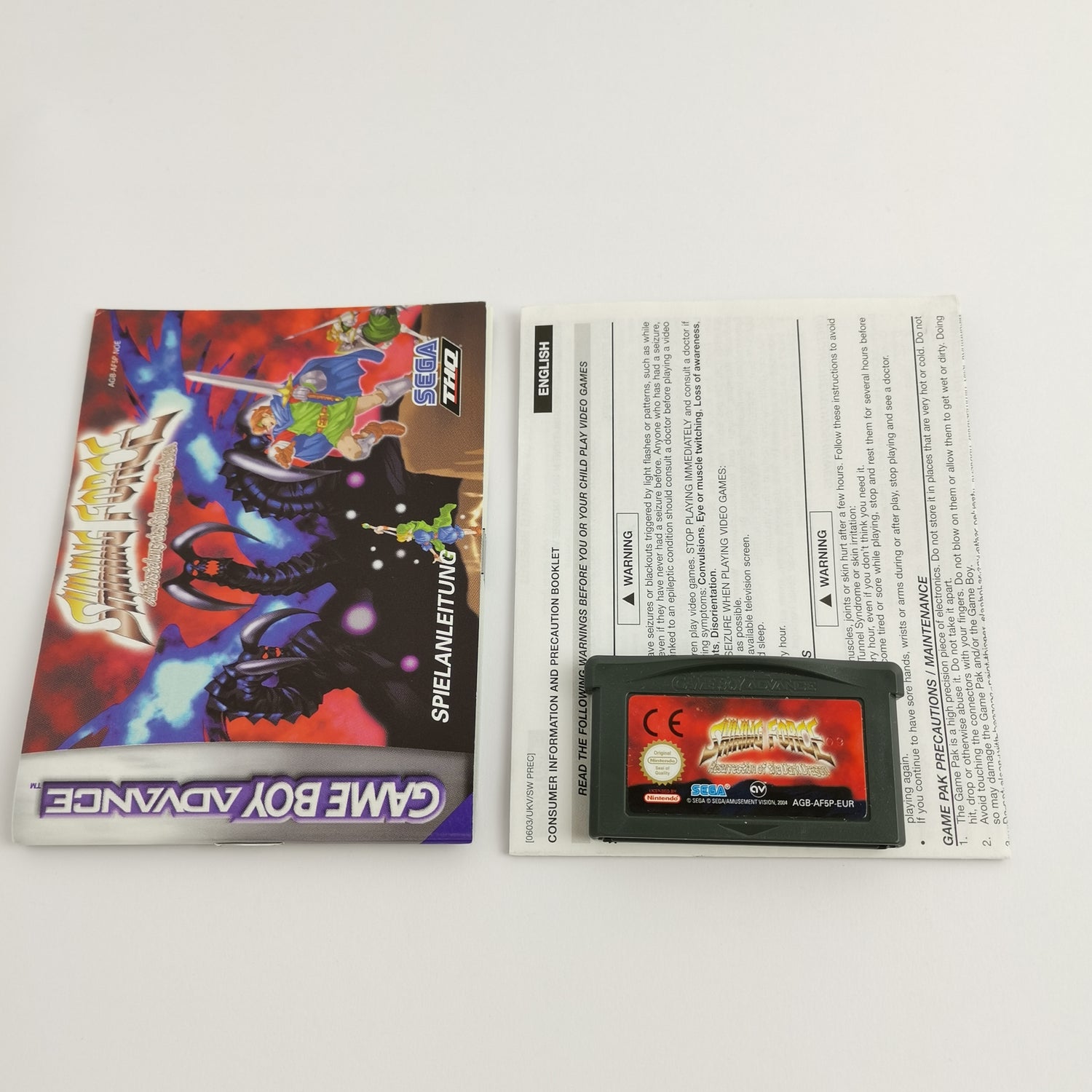 Nintendo Game Boy Advance Game Shining Force Resurrection of the Black Dragon