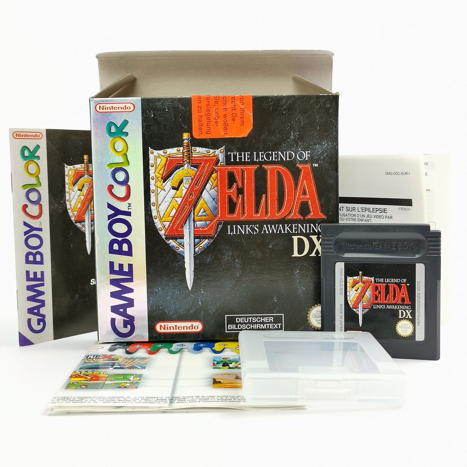 Nintendo Game Boy Color Game: The Legend of Zelda Links Awakening DX - OVP PAL