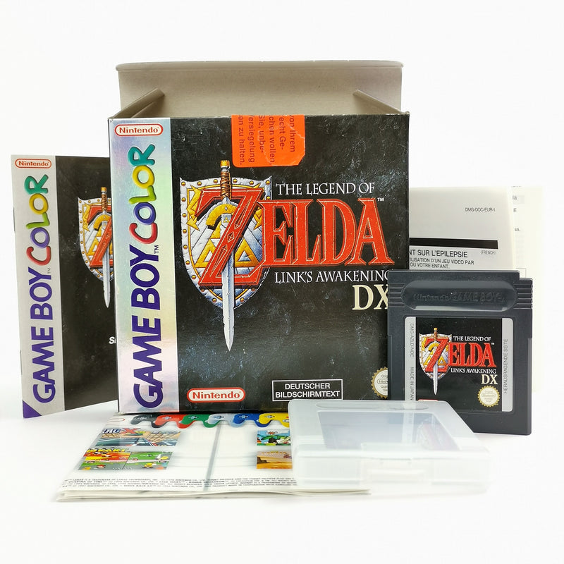 Nintendo Game Boy Color Spiel : The Legend of Zelda Links Awakening DX - OVP PAL