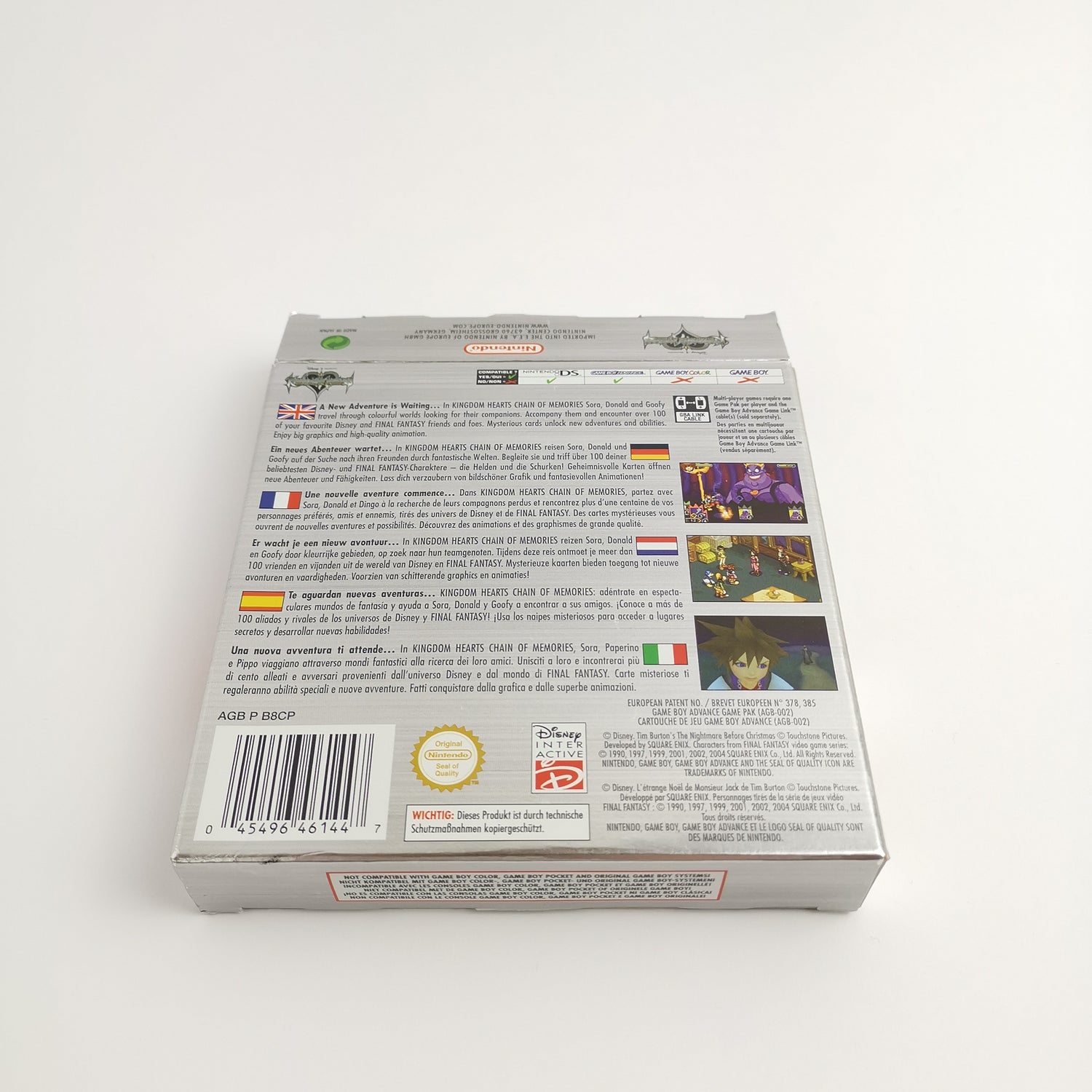 Nintendo Game Boy Advance Game: Kingdom Hearts Chain of Memories | GBA OVP PAL