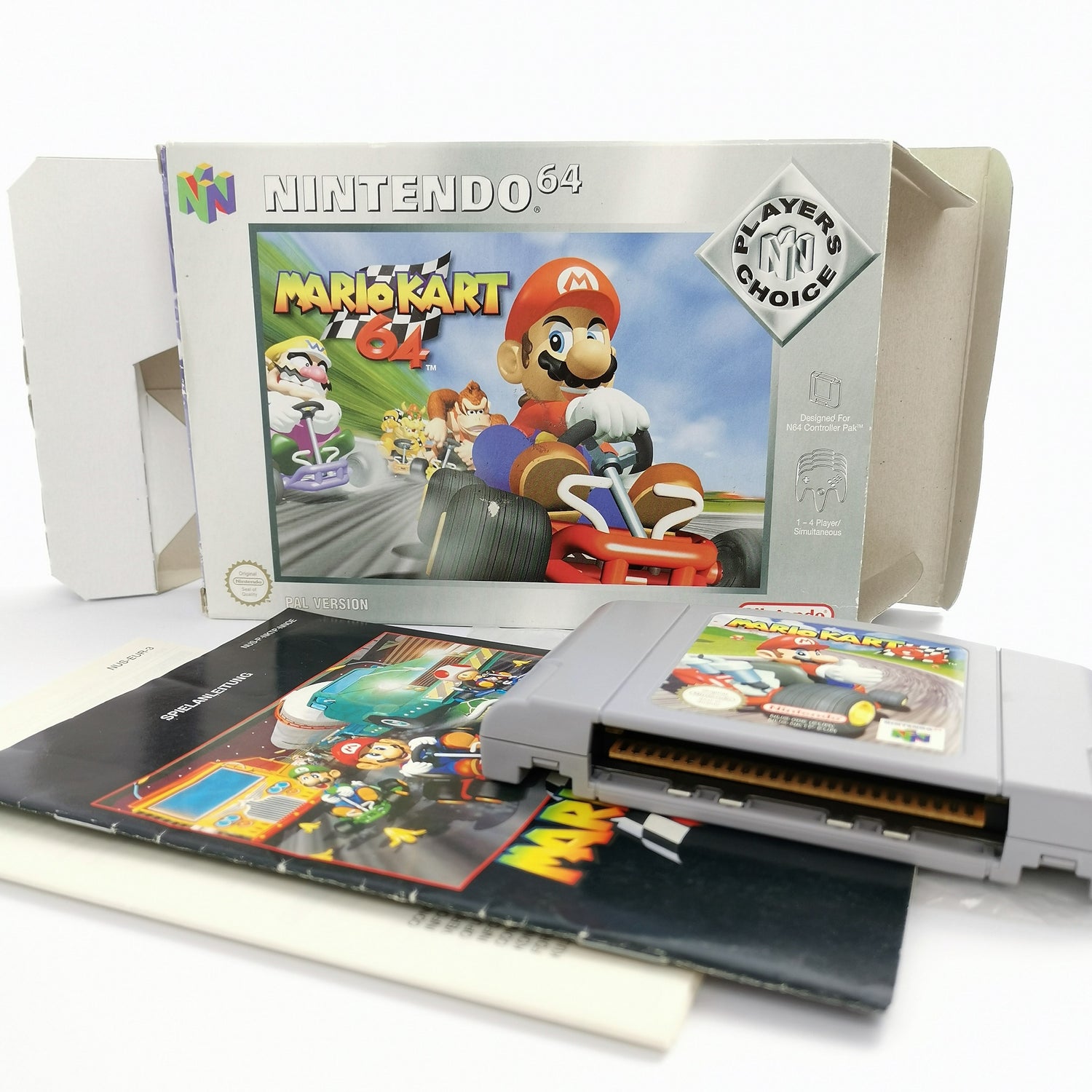 Nintendo 64 game: Mario Kart 64 in original packaging Players Choice edition | Pal version