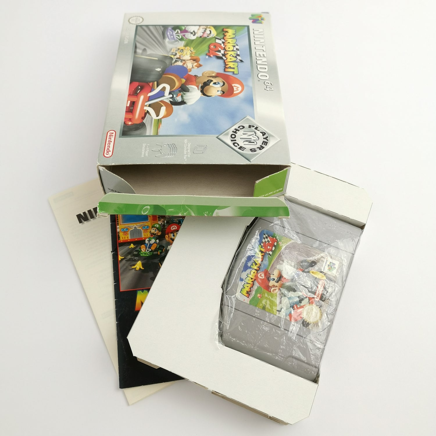 Nintendo 64 Spiel : Mario Kart 64 in OVP Players Choice Auflage | Pal Version