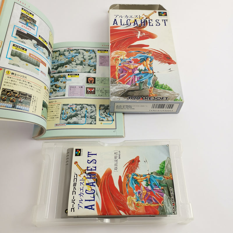 Nintendo Super Famicom SNES Spiel : Alcahest + Jap. Guide Book | SNES OVP
