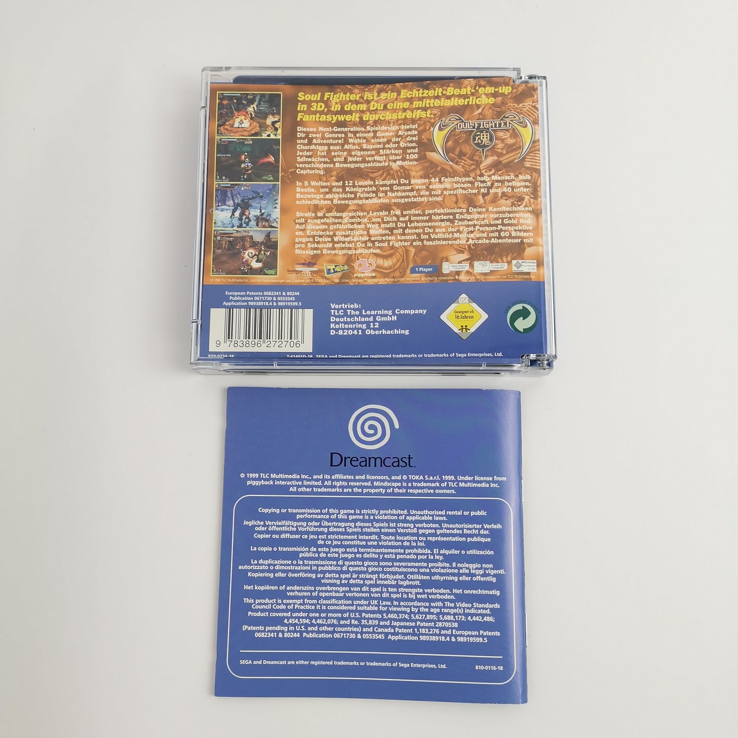 Sega Dreamcast Spiel : Soul Fighter - Piggyback  | DC OVP - PAL Version